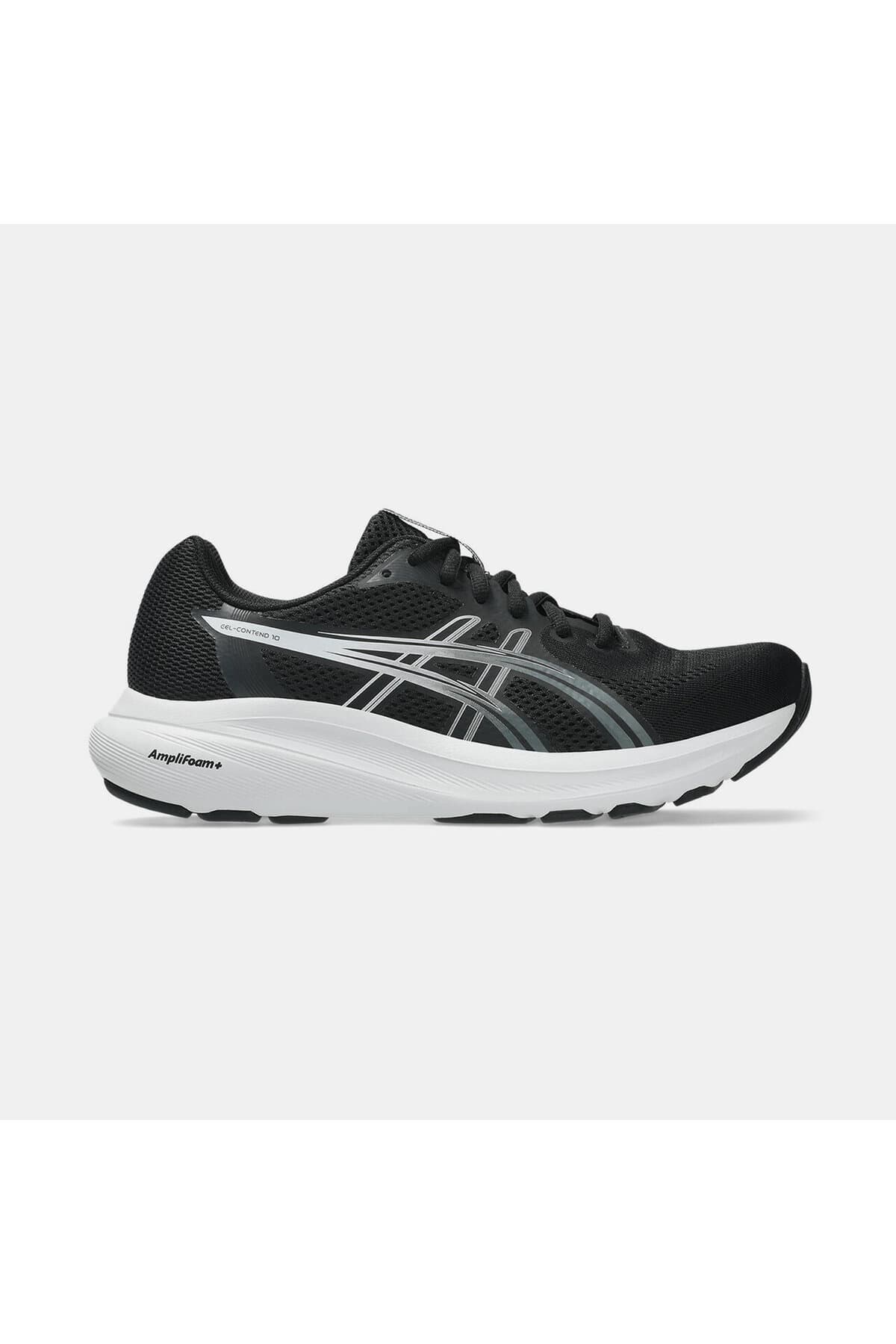 کفش دویدن زنانه Asics مشکی و نقرهای خالص GEL-CONTEND 10 مدل 1012C013-003 کفش دویدن زنانه Asics مشکی و نقرهای خالص GEL-CONTEND 10 مدل 1012C013-003