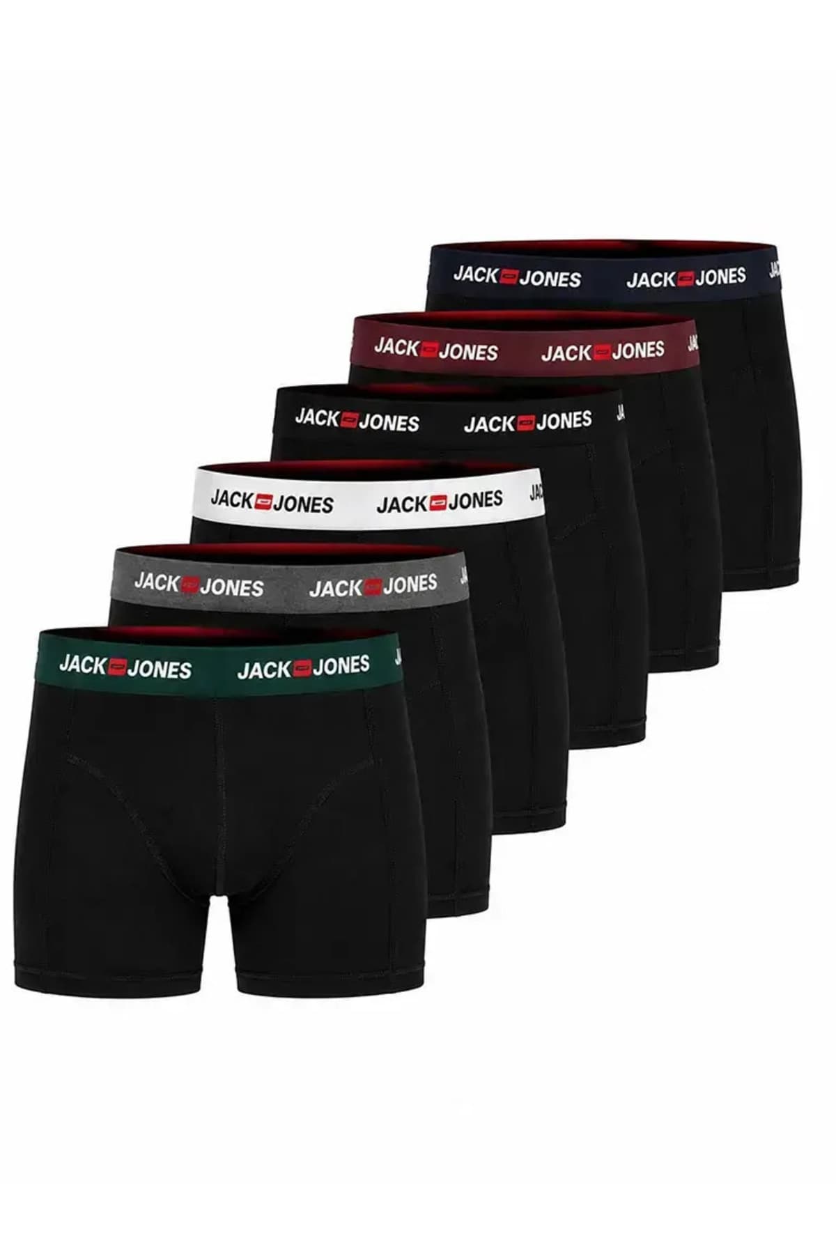 باکسر مردانه Jack & Jones بزرگ سایز بسته 6 عددی مدل 12295776 باکسر مردانه Jack & Jones بزرگ سایز بسته 6 عددی مدل 12295776