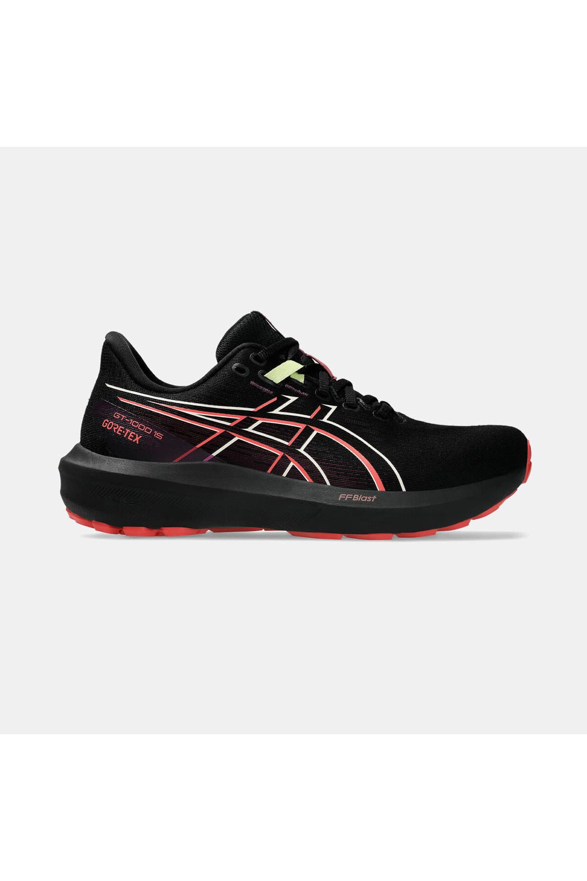 کفش دویدن زنانه Asics مشکی و خاکستری آبسیدین GT-1000 15 GTX مدل 1012B996-001 کفش دویدن زنانه Asics مشکی و خاکستری آبسیدین GT-1000 15 GTX مدل 1012B996-001