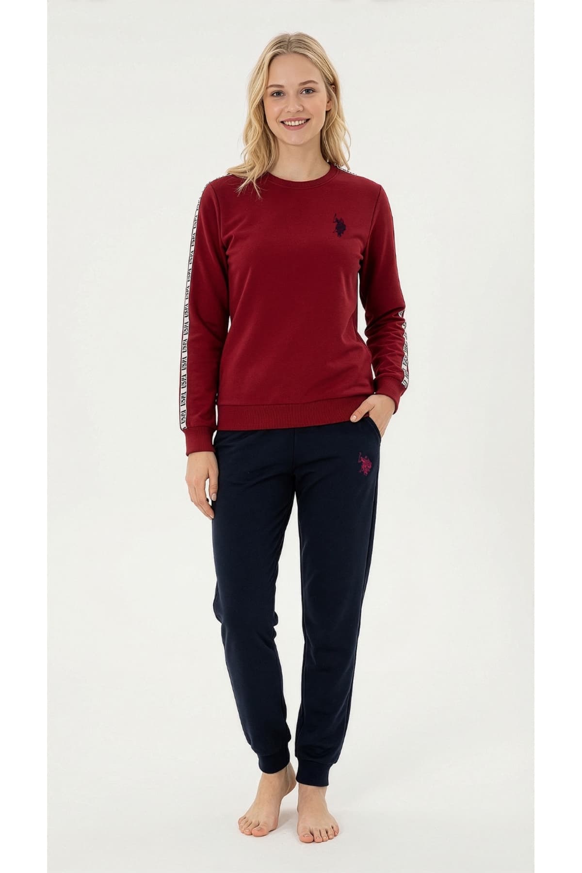 لباس خانگی زنانه U.S. Polo Assn. زرشکی لباس خانگی زنانه U.S. Polo Assn. زرشکی