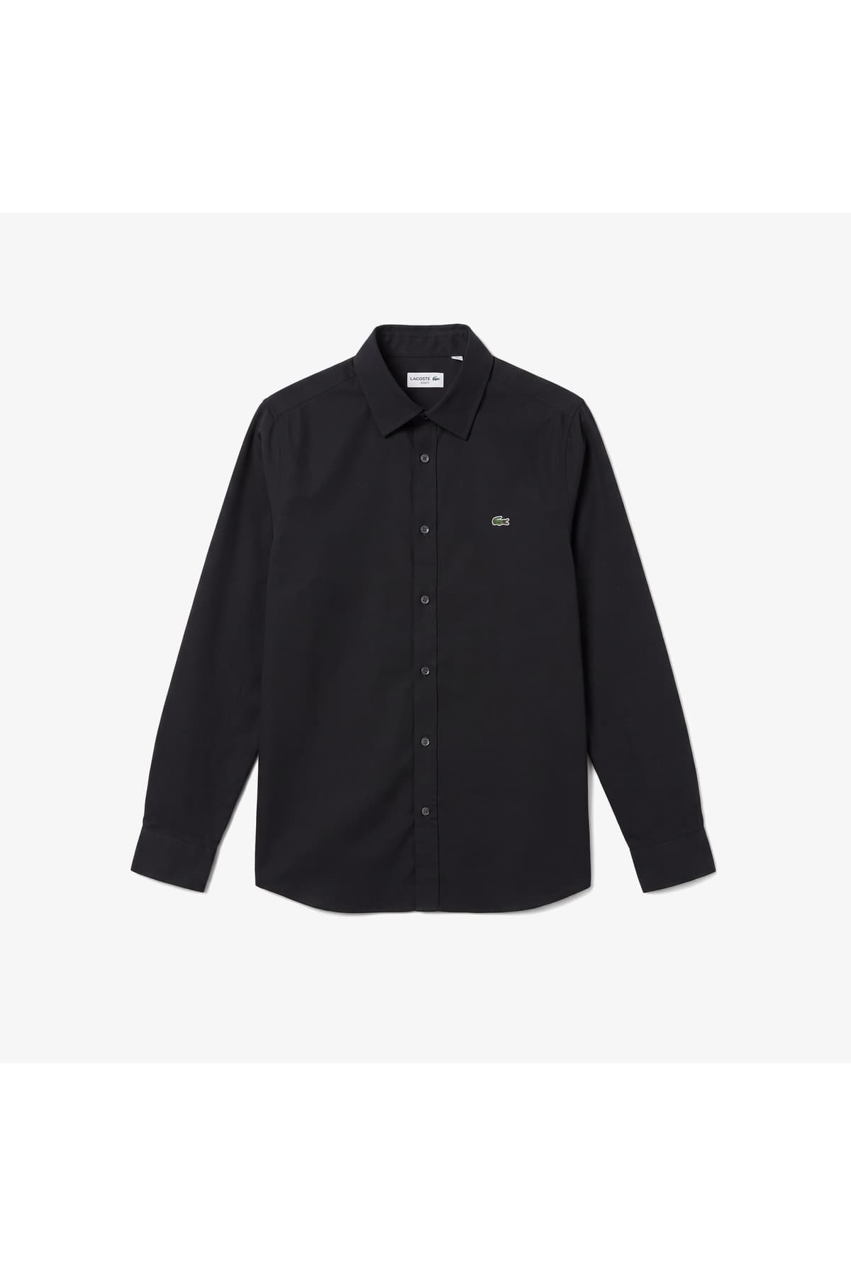 پیراهن مردانه Lacoste مشکی فیت اسلیم پیراهن مردانه Lacoste مشکی فیت اسلیم