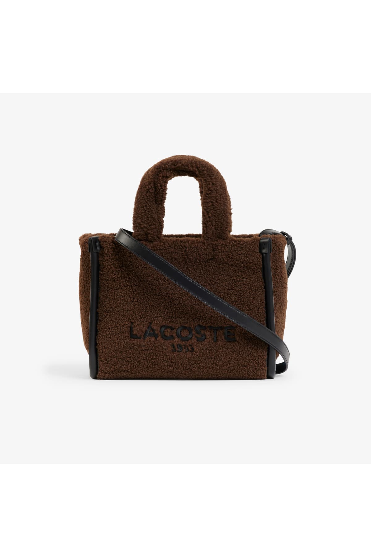 کیف دوشی زنانه Lacoste Heritage قهوهای طرحدار کیف دوشی زنانه Lacoste Heritage قهوهای طرحدار