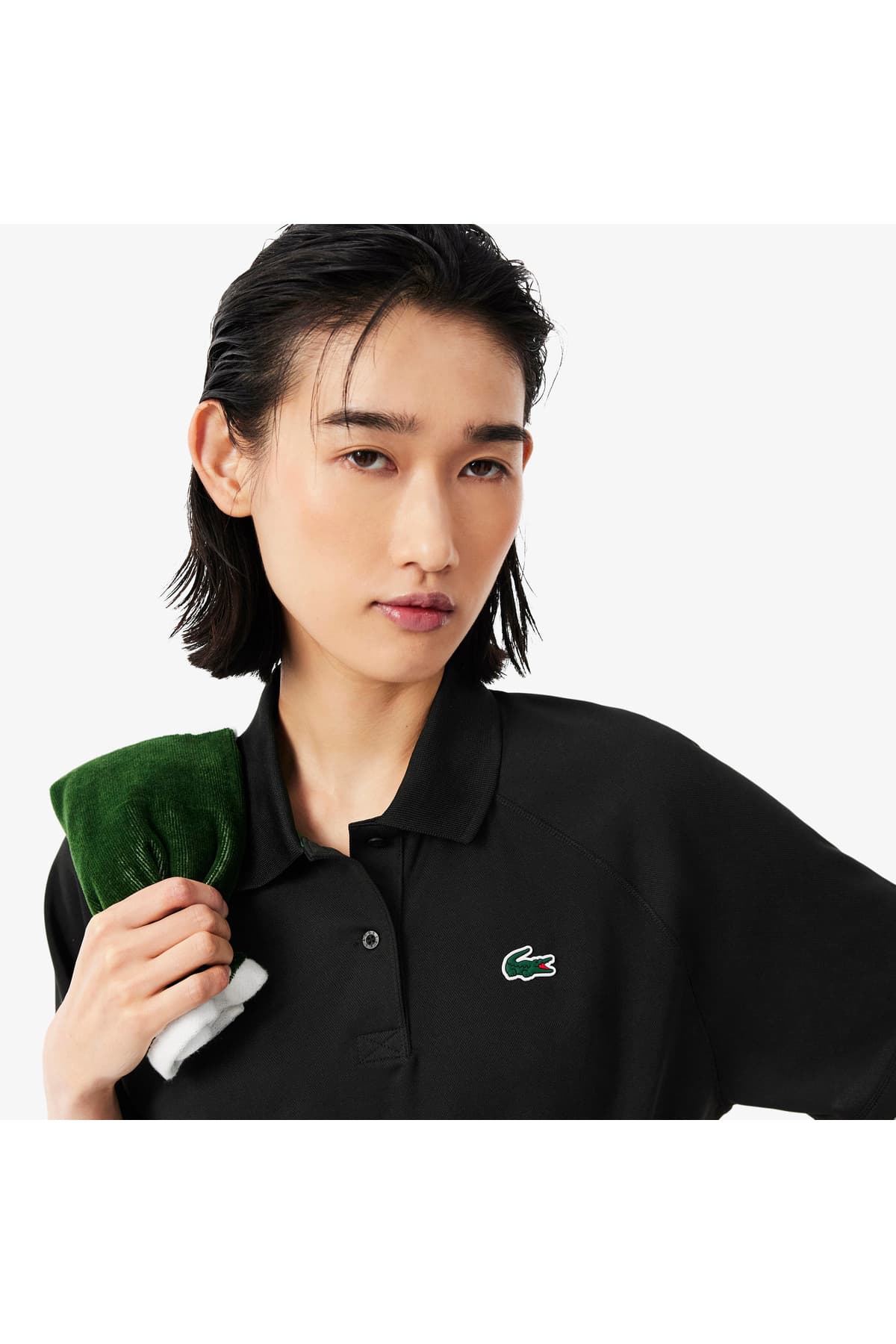 پولوشرت زنانه Lacoste SPORT فیت ریلکس Ultra Dry مشکی پولوشرت زنانه Lacoste SPORT فیت ریلکس Ultra Dry مشکی