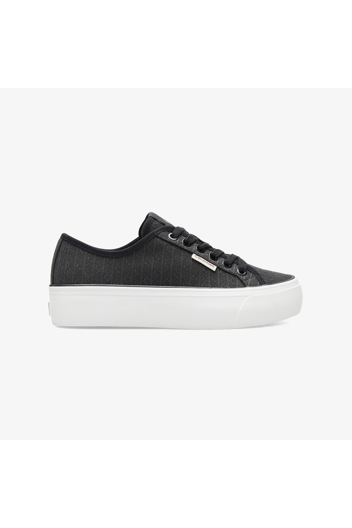 اسنیکر زنانه Calvin Klein بندی مشکی مدل Vulc Flatform اسنیکر زنانه Calvin Klein بندی مشکی مدل Vulc Flatform