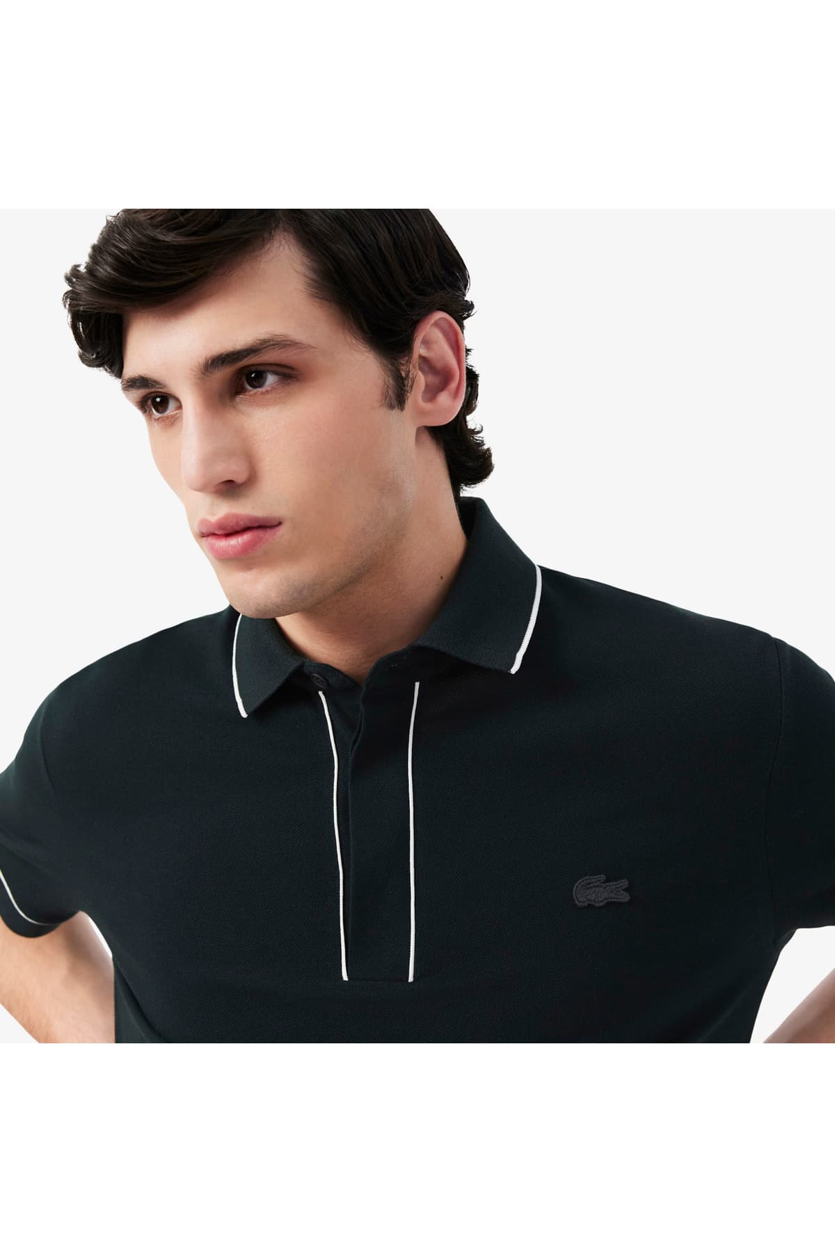پولوشرت مردانه Lacoste فیت معمولی پنبه ارگانیک سبز تیره مدل Paris پولوشرت مردانه Lacoste فیت معمولی پنبه ارگانیک سبز تیره مدل Paris