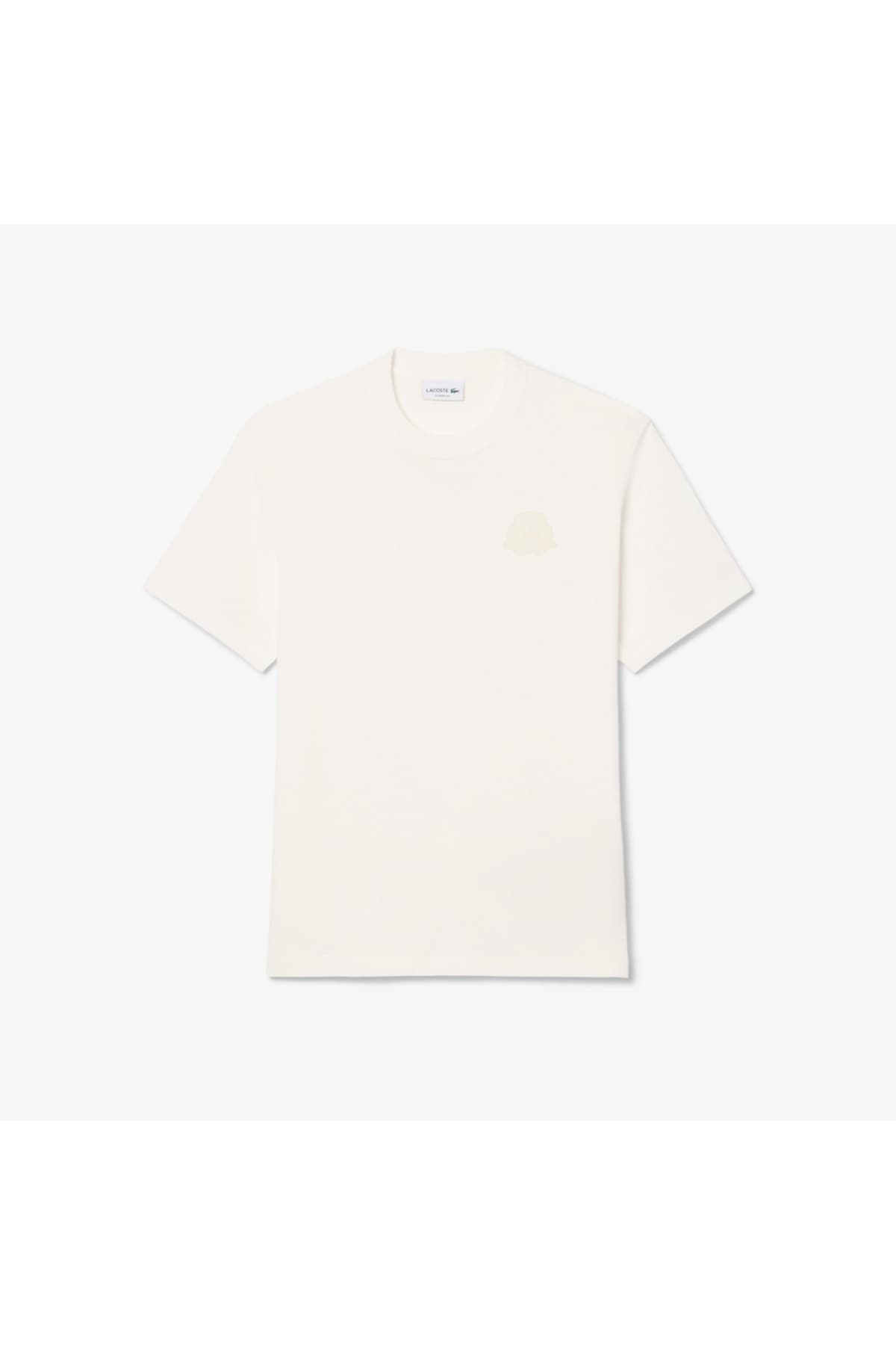 تیشرت مردانه Lacoste فیت کلاسیک یقه گرد کرم تیشرت مردانه Lacoste فیت کلاسیک یقه گرد کرم