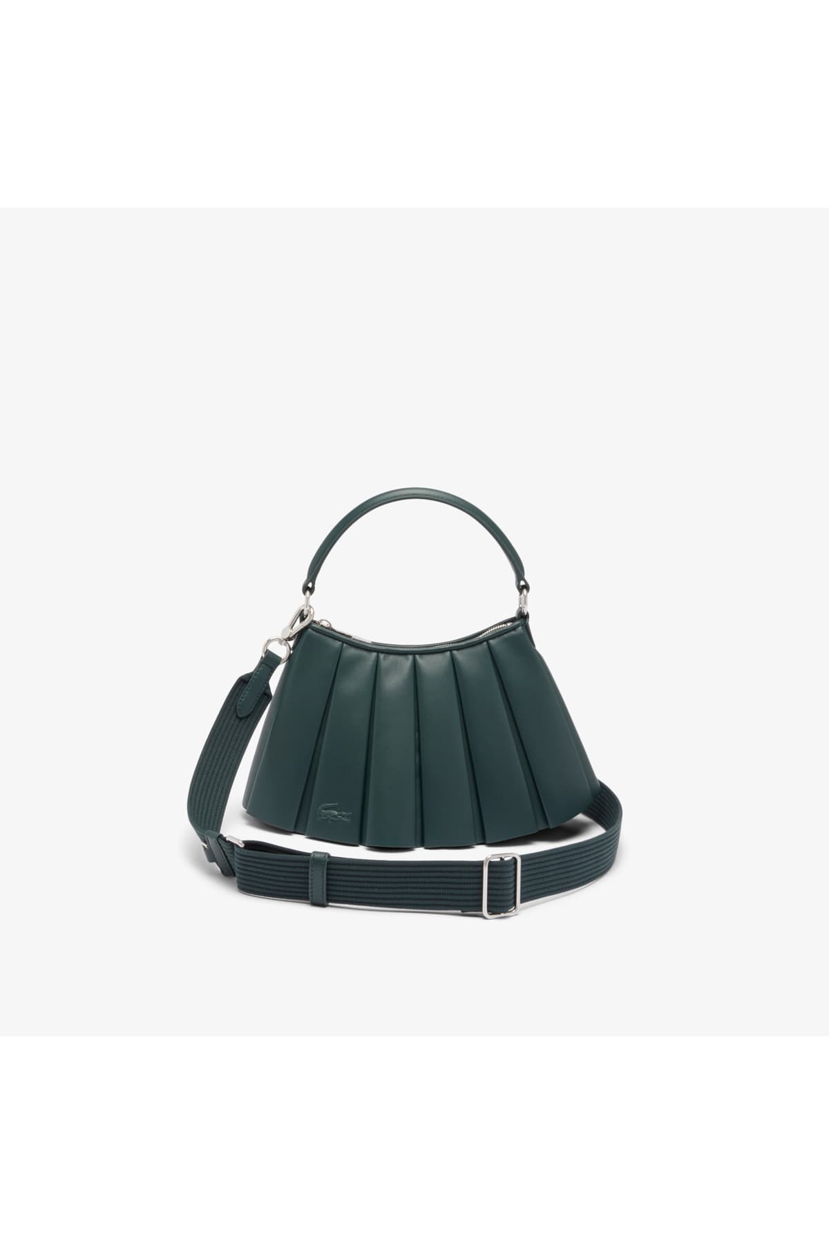 کیف دوشی زنانه Lacoste کوچک چرمی سبز تیره Lenglen کیف دوشی زنانه Lacoste کوچک چرمی سبز تیره Lenglen