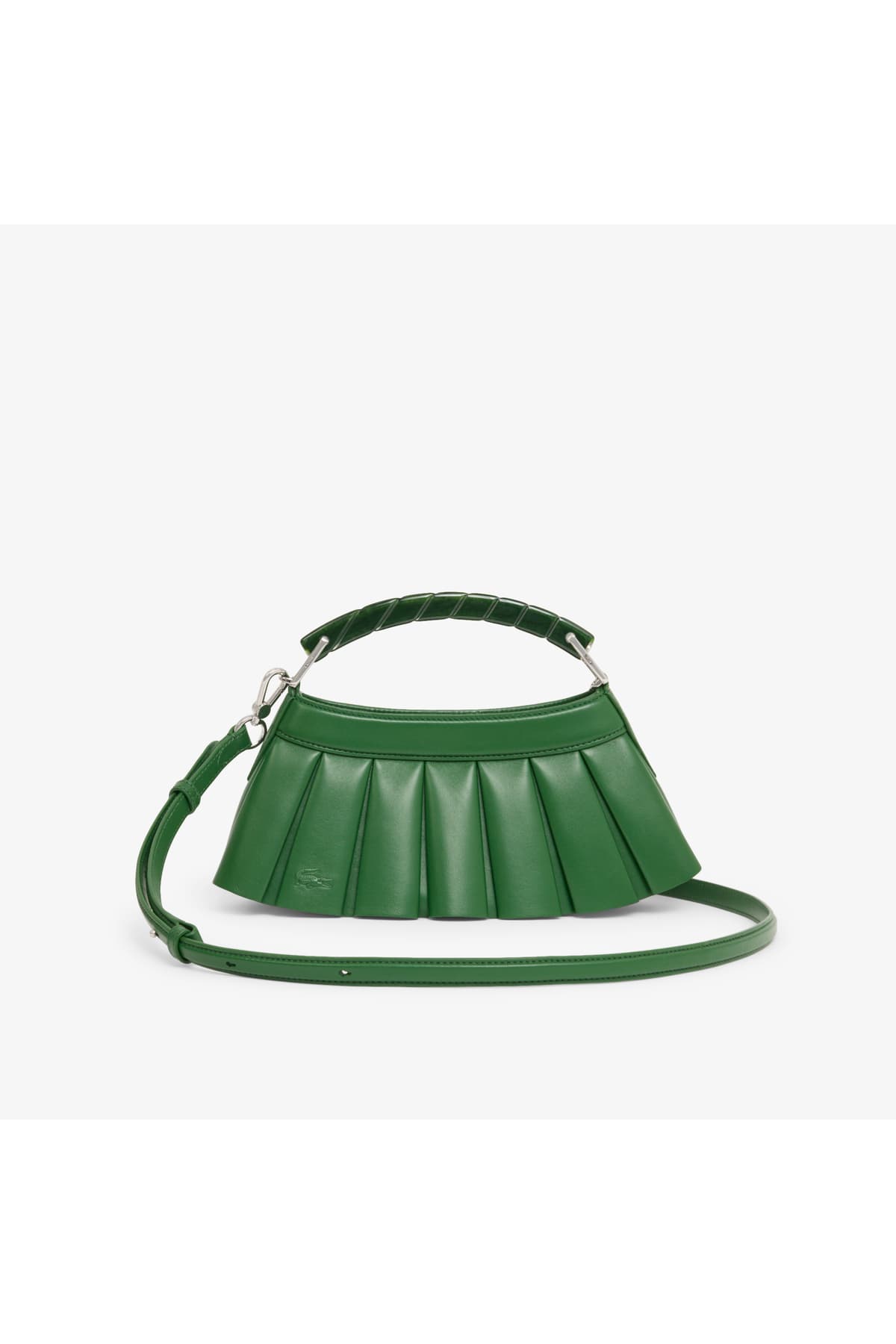 کیف دوشی زنانه Lacoste چرمی سبز مدل H Lenglen کیف دوشی زنانه Lacoste چرمی سبز مدل H Lenglen
