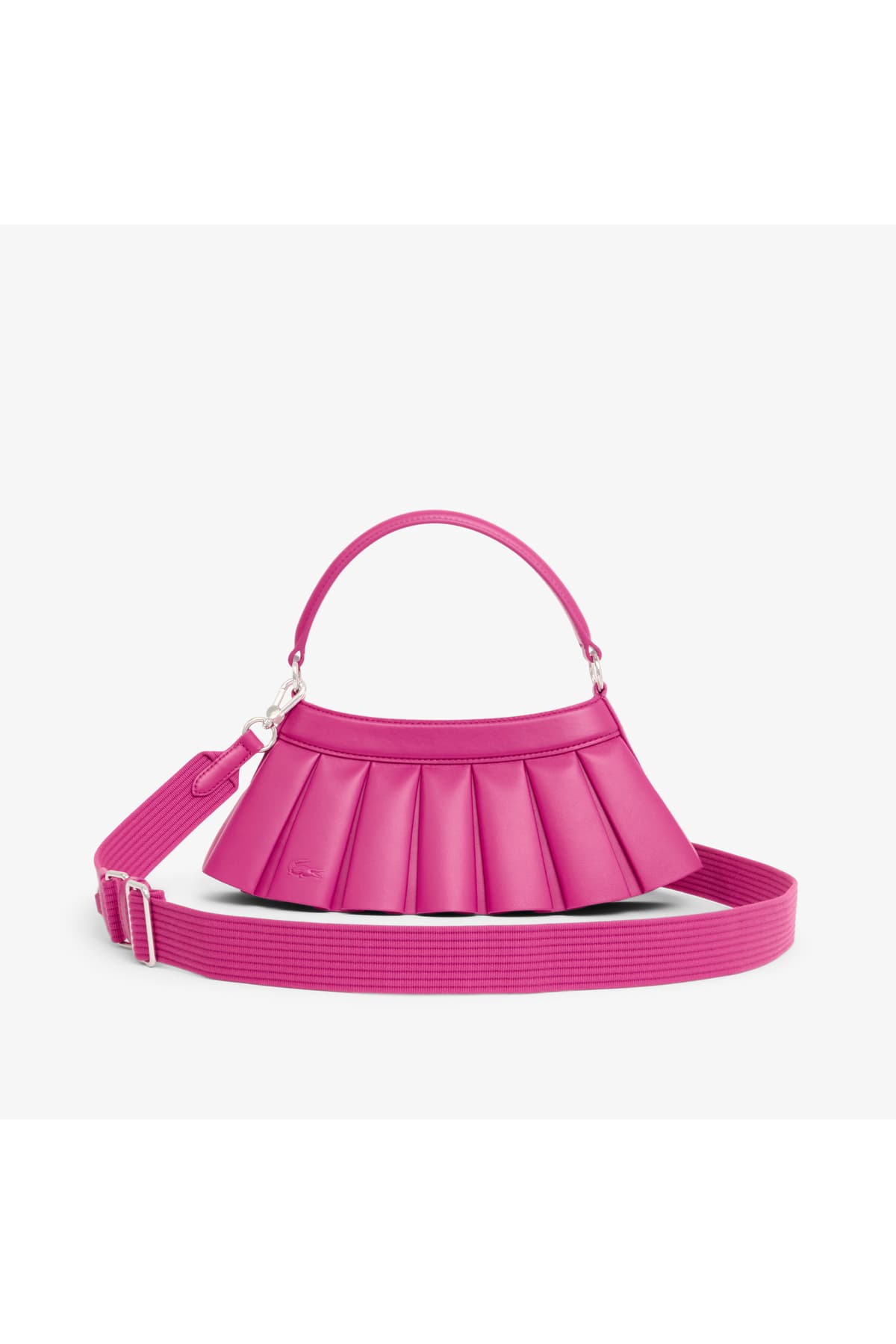 کیف دوشی زنانه Lacoste چرمی صورتی مدل H Lenglen کیف دوشی زنانه Lacoste چرمی صورتی مدل H Lenglen
