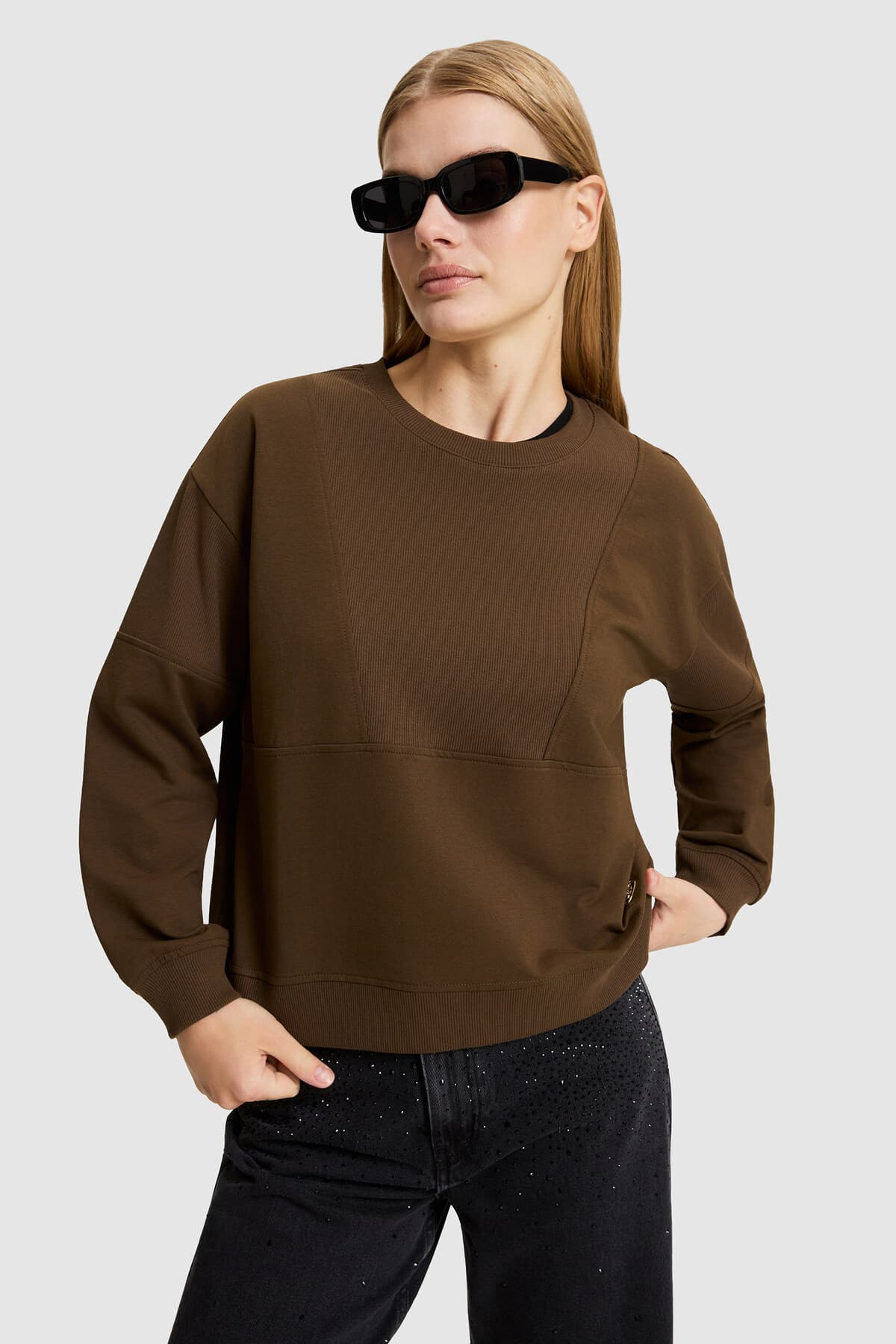 سوئیشرت زنانه U.S. Polo Assn. قهوهای مدل 50329004-VR029 سوئیشرت زنانه U.S. Polo Assn. قهوهای مدل 50329004-VR029