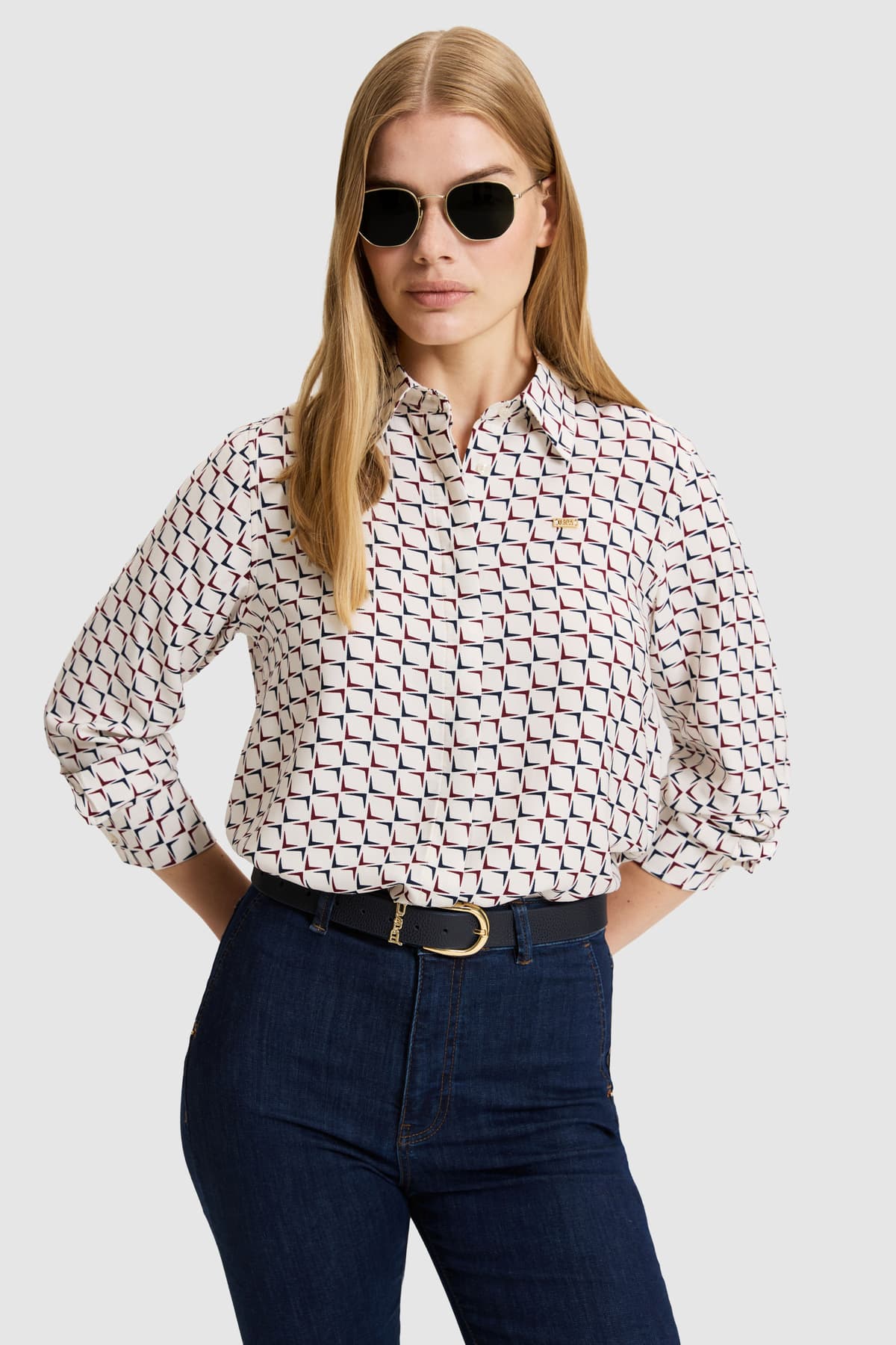 پیراهن زنانه U.S. Polo Assn. کرم آستینبلند مدل 50329501-VR256 پیراهن زنانه U.S. Polo Assn. کرم آستینبلند مدل 50329501-VR256