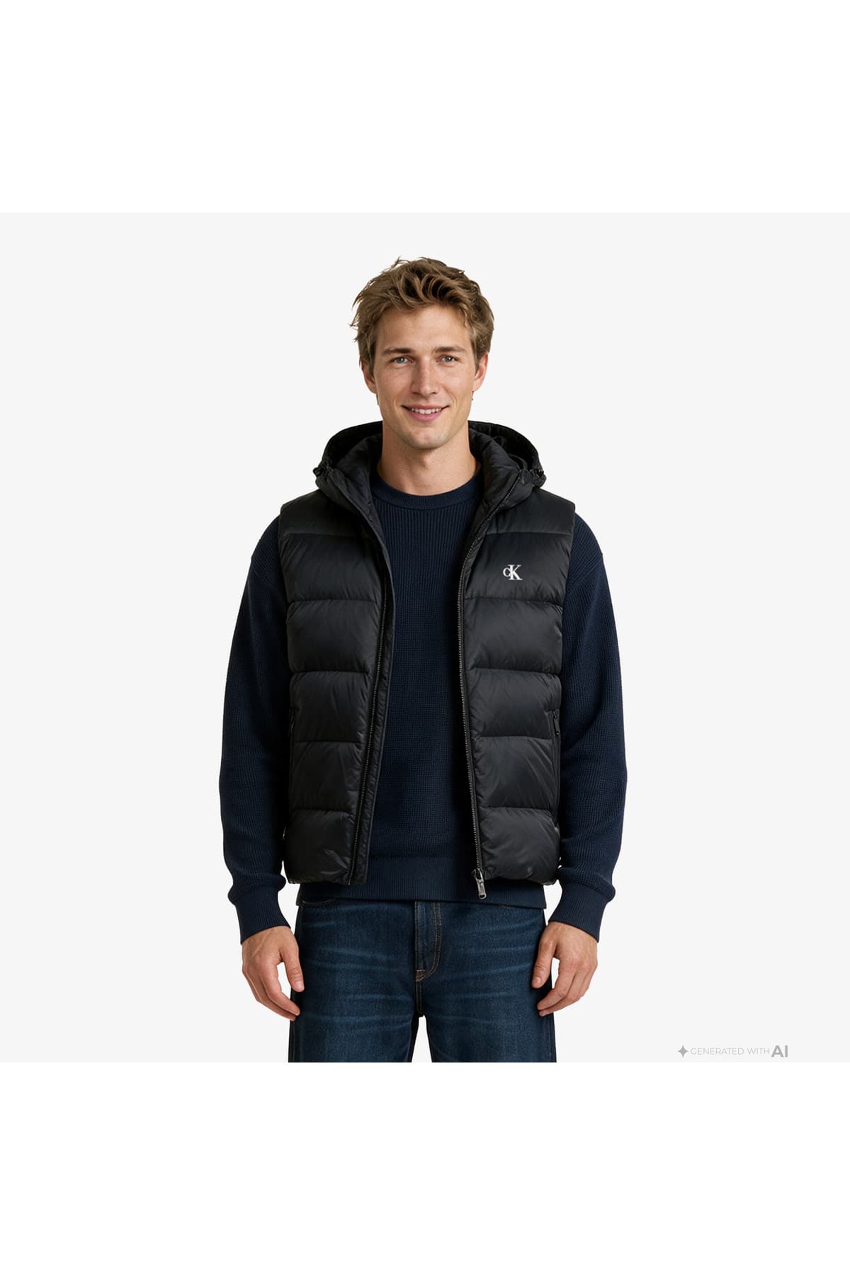 ژاکت مردانه Calvin Klein نایلونی کلاهدار زیپدار مدل LV04RG514G مشکی ژاکت مردانه Calvin Klein نایلونی کلاهدار زیپدار مدل LV04RG514G مشکی