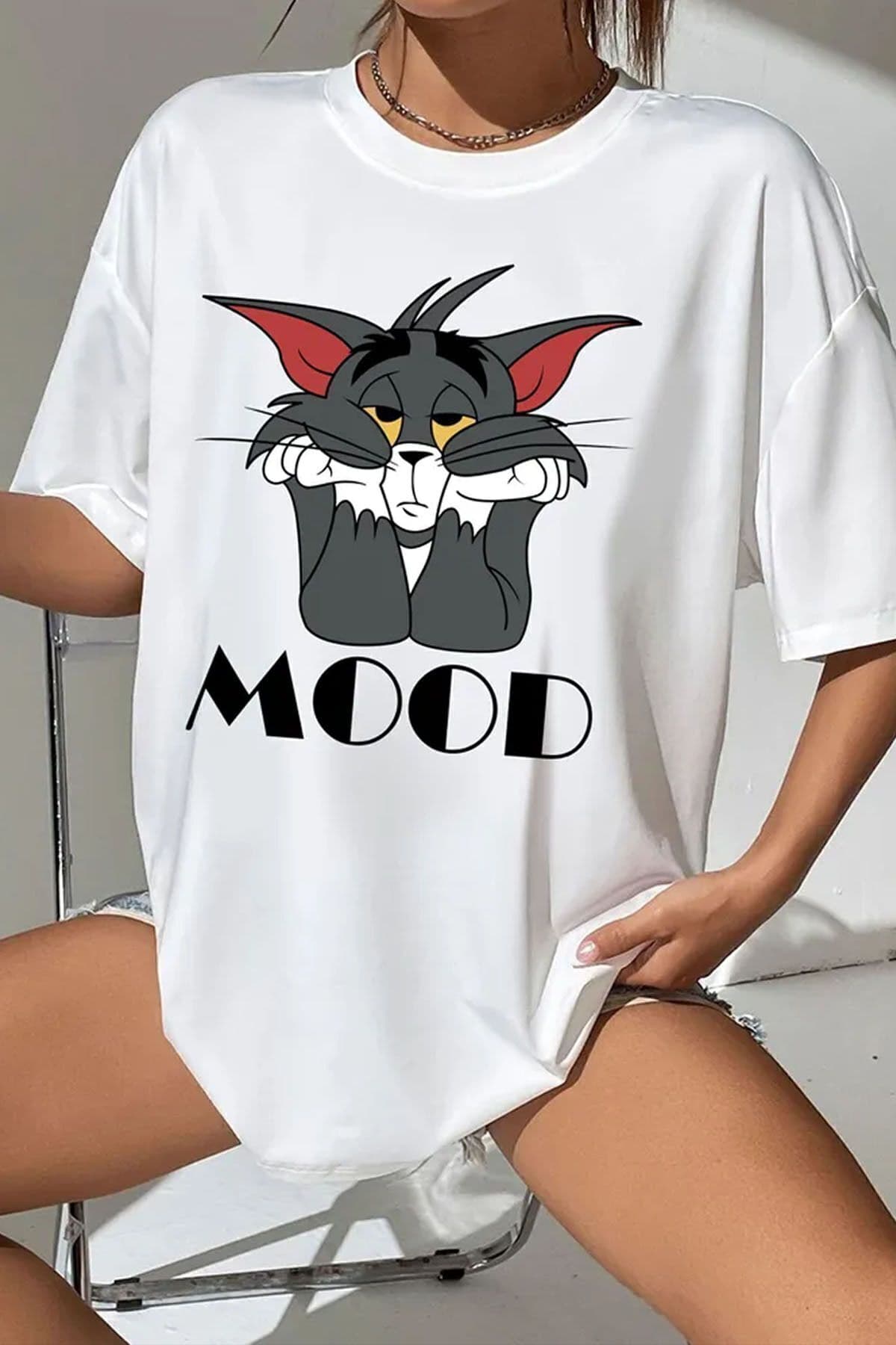 تیشرت یونیسکس uyguntarz اورسایز با طرح Mood تیشرت یونیسکس uyguntarz اورسایز با طرح Mood