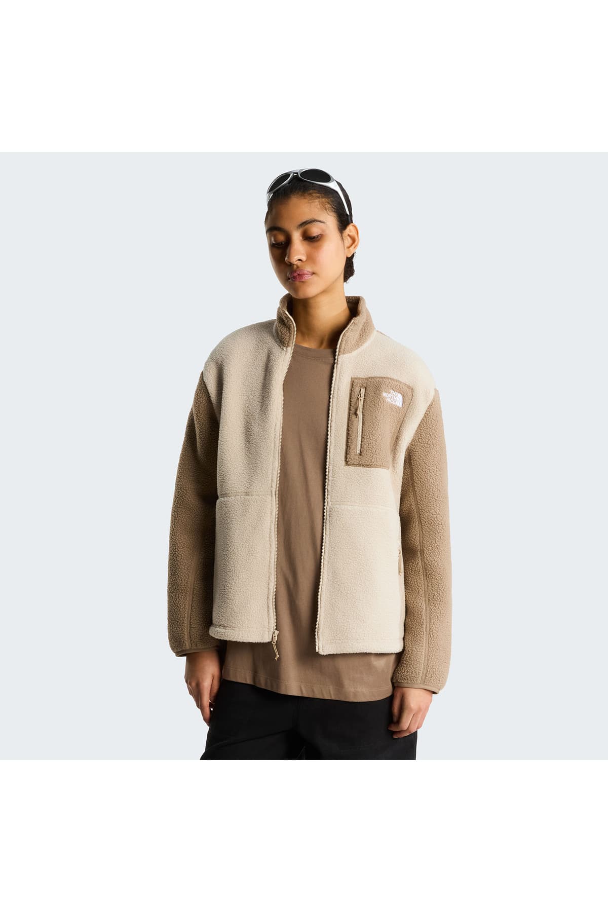 پولار زنانه The North Face مدل Yumiori Full Zip قهوهای پولار زنانه The North Face مدل Yumiori Full Zip قهوهای