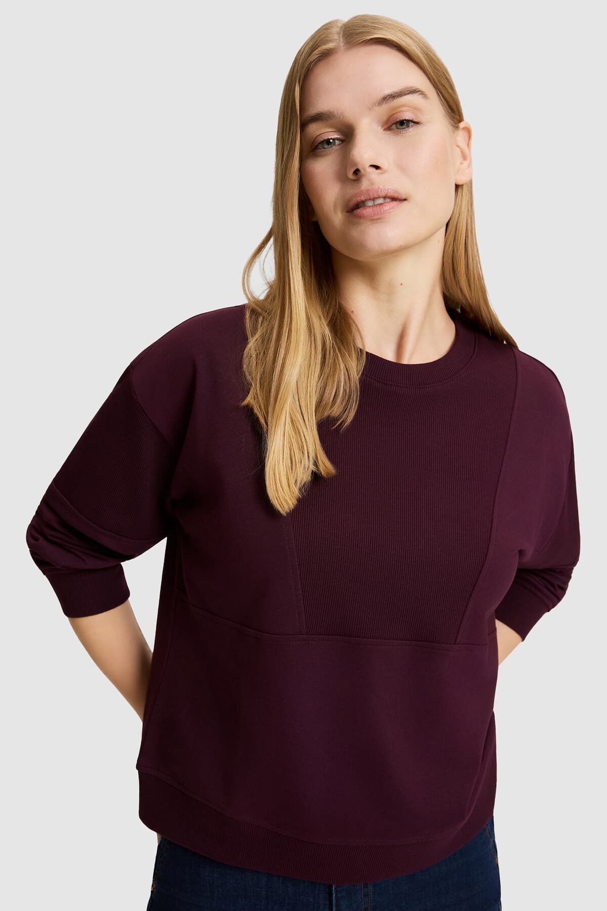 سوئیشرت زنانه U.S. Polo Assn. زرشکی مدل 50329004-VR180 سوئیشرت زنانه U.S. Polo Assn. زرشکی مدل 50329004-VR180