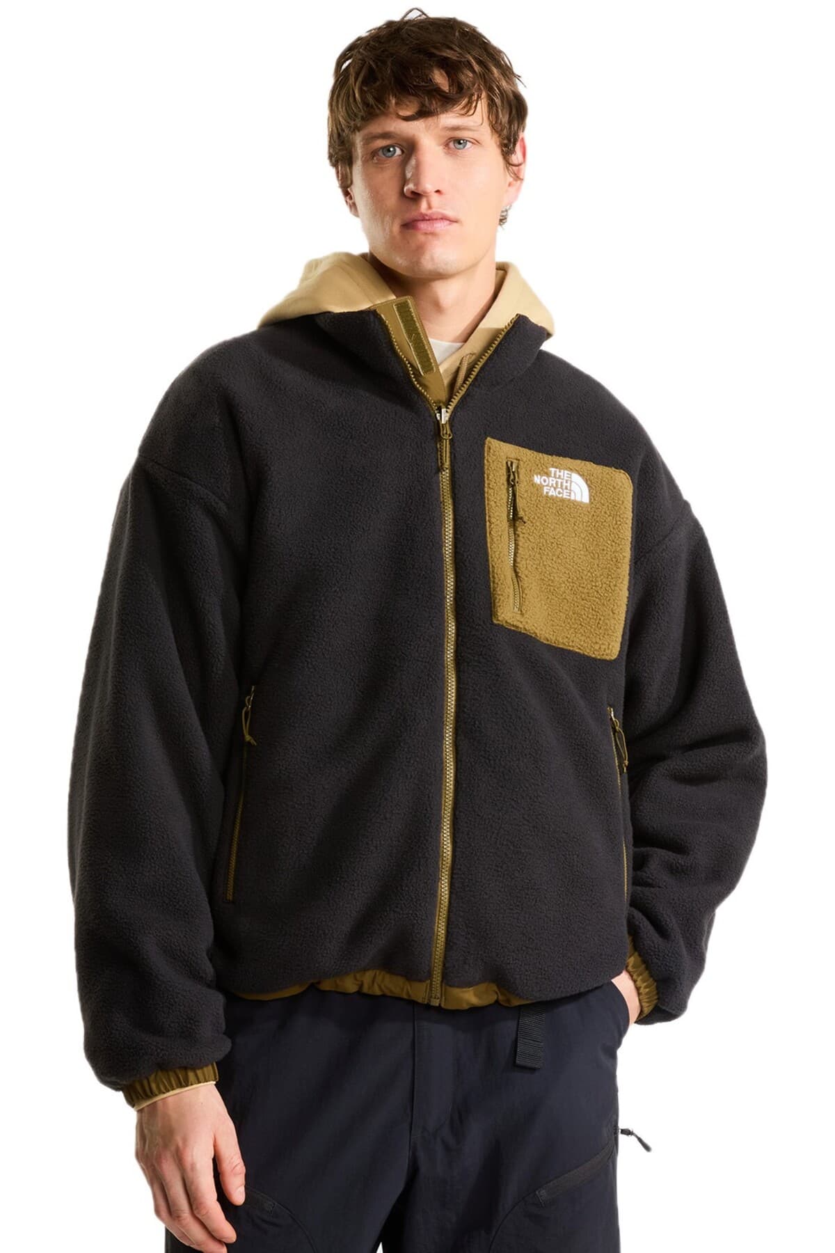 ژاکت پولار مردانه The North Face سایز M دوطرفه بژ مدل YUMIORI NF0A89GTRL51 ژاکت پولار مردانه The North Face سایز M دوطرفه بژ مدل YUMIORI NF0A89GTRL51