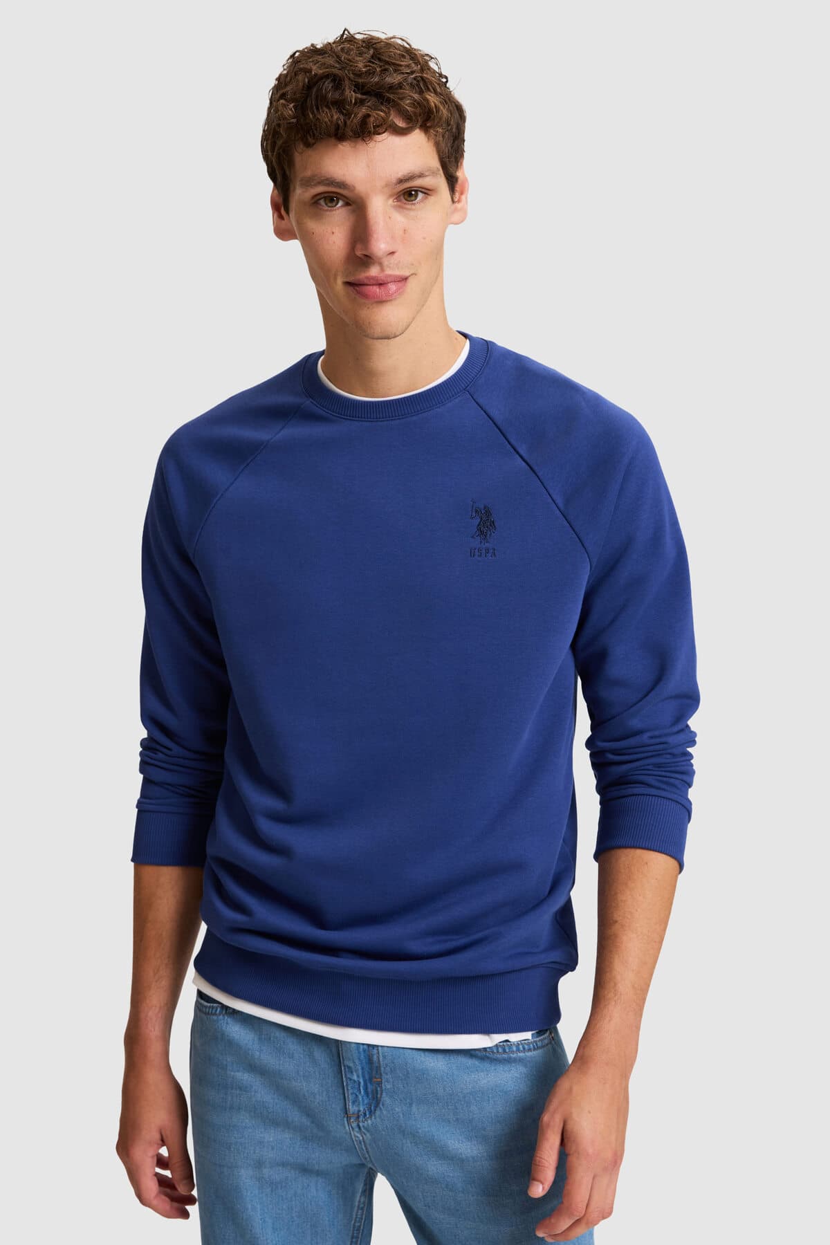 سویشرت مردانه U.S. Polo Assn. ساده رنگ نیلی مدل 50329441-VR028 سویشرت مردانه U.S. Polo Assn. ساده رنگ نیلی مدل 50329441-VR028
