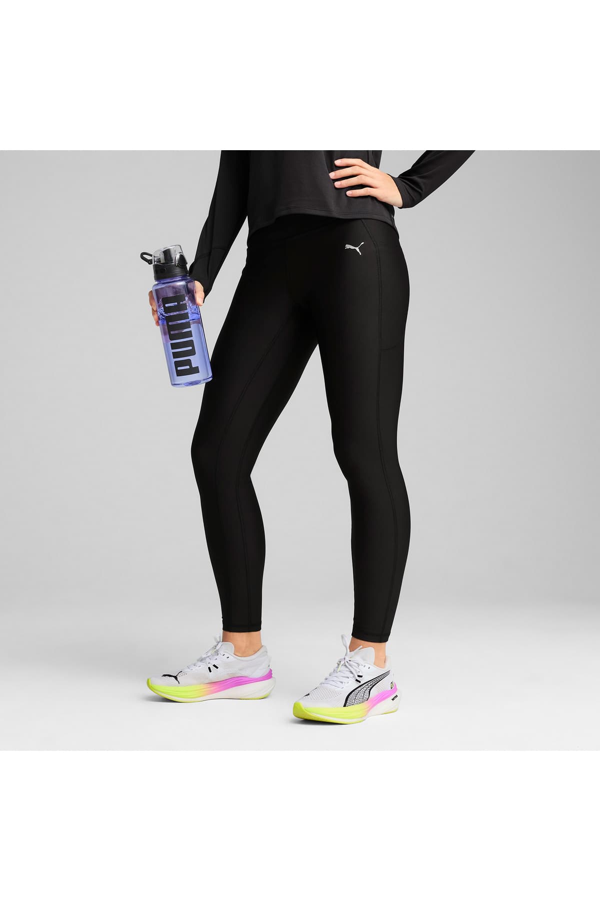 تایت دویدن زنانه Puma مشکی مدل Run Velocity Fl تایت دویدن زنانه Puma مشکی مدل Run Velocity Fl