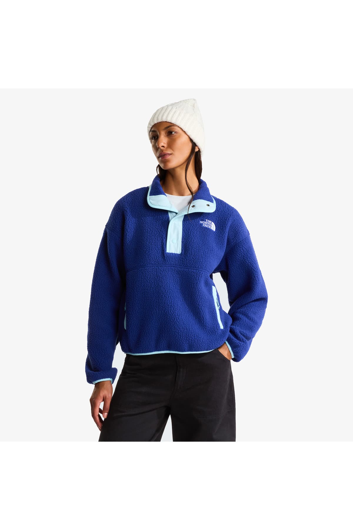 پولیور پلار زنانه The North Face آبی 1/2 Snap مدل Cragmont پولیور پلار زنانه The North Face آبی 1/2 Snap مدل Cragmont