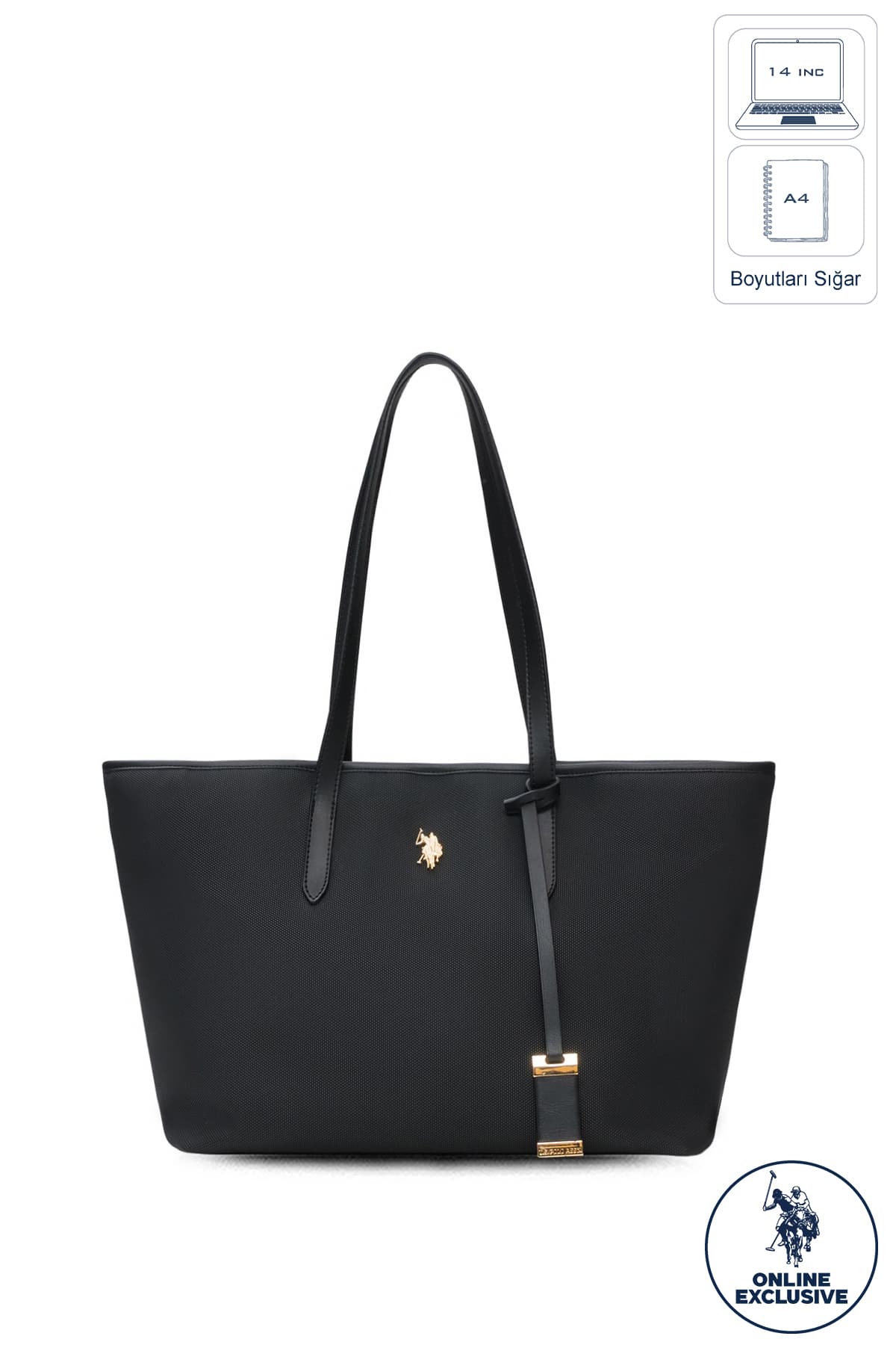 کیف دوشی زنانه U.S. Polo Assn. مشکی مدل Us25655 کیف دوشی زنانه U.S. Polo Assn. مشکی مدل Us25655