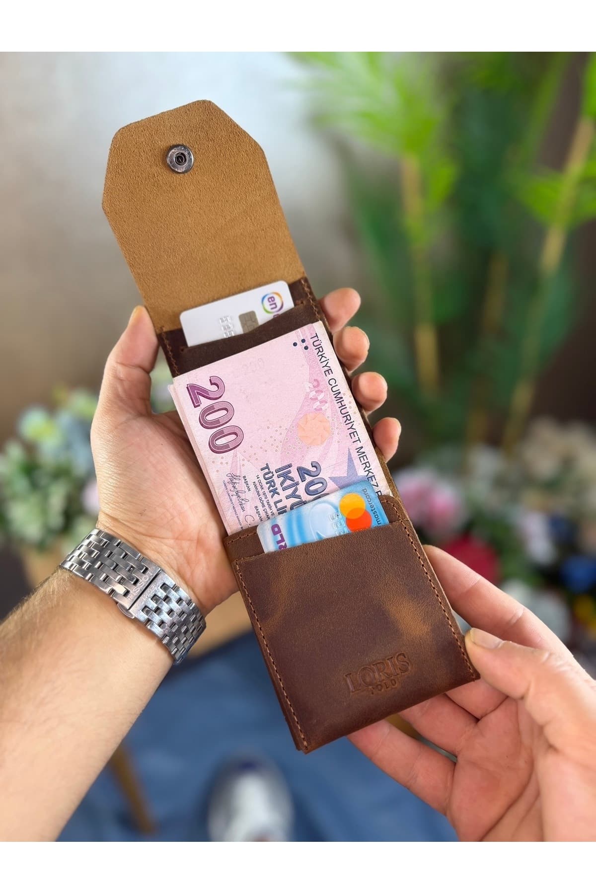 کیف پول چرم طبیعی یونیسکس LORİS POLO جای کارت زیاد قهوهای روشن کیف پول چرم طبیعی یونیسکس LORİS POLO جای کارت زیاد قهوهای روشن