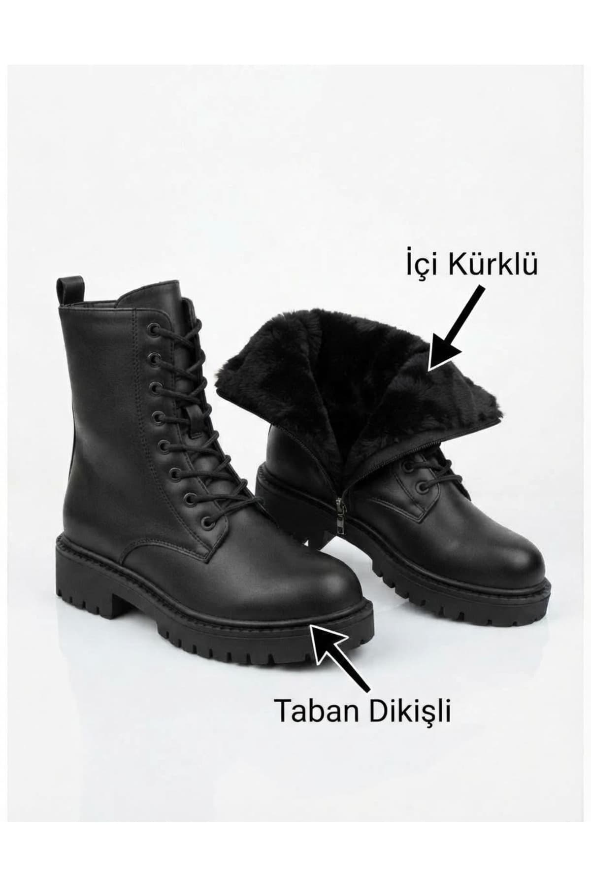 بوت زنانه zege shoes کف ضخیم زیپدار و بندی ضدآب و ضدسرما بوت زنانه zege shoes کف ضخیم زیپدار و بندی ضدآب و ضدسرما