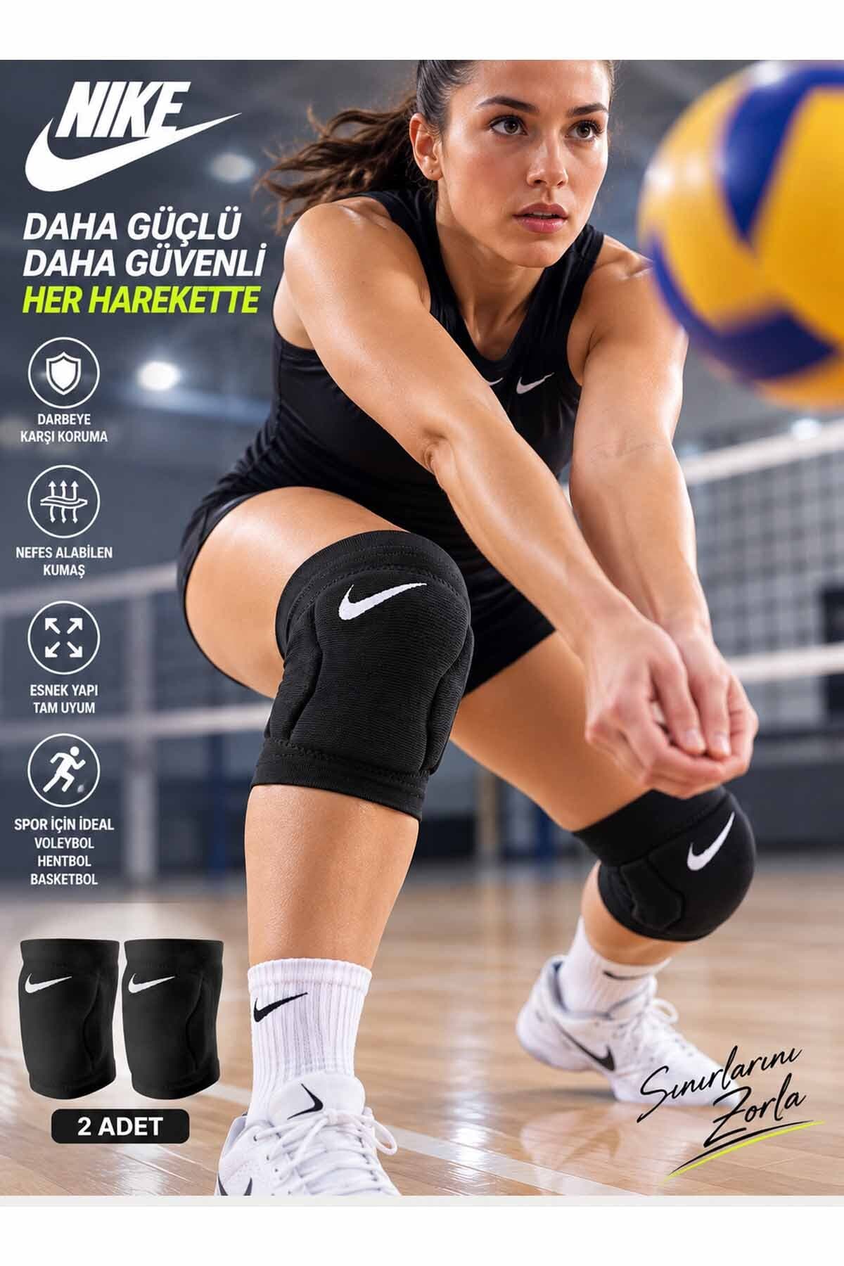 زانوبند ورزشی Nike مشکی 2 عددی والیبال مخصوص تمرین و مسابقه زانوبند ورزشی Nike مشکی 2 عددی والیبال مخصوص تمرین و مسابقه
