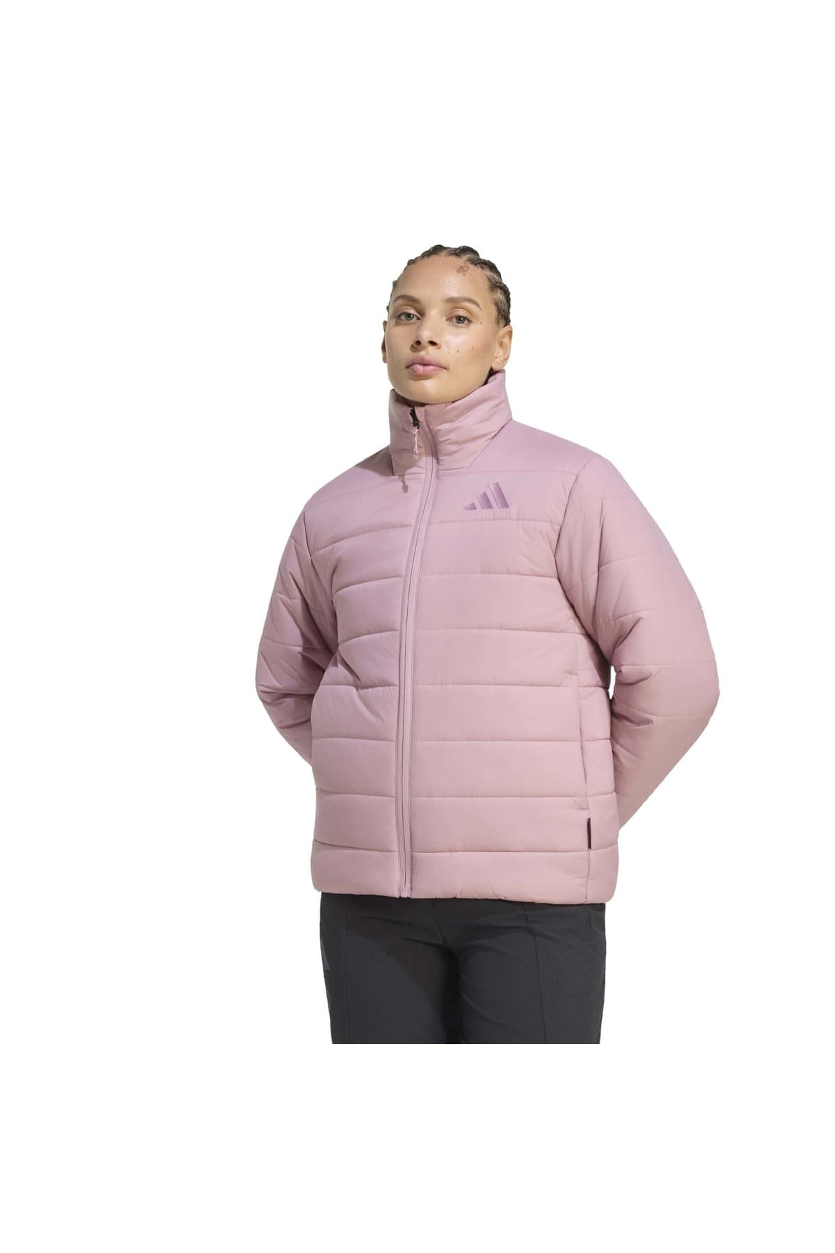 کاپشن زنانه adidas Essentials پفی صورتی مدل KX8772-K کاپشن زنانه adidas Essentials پفی صورتی مدل KX8772-K