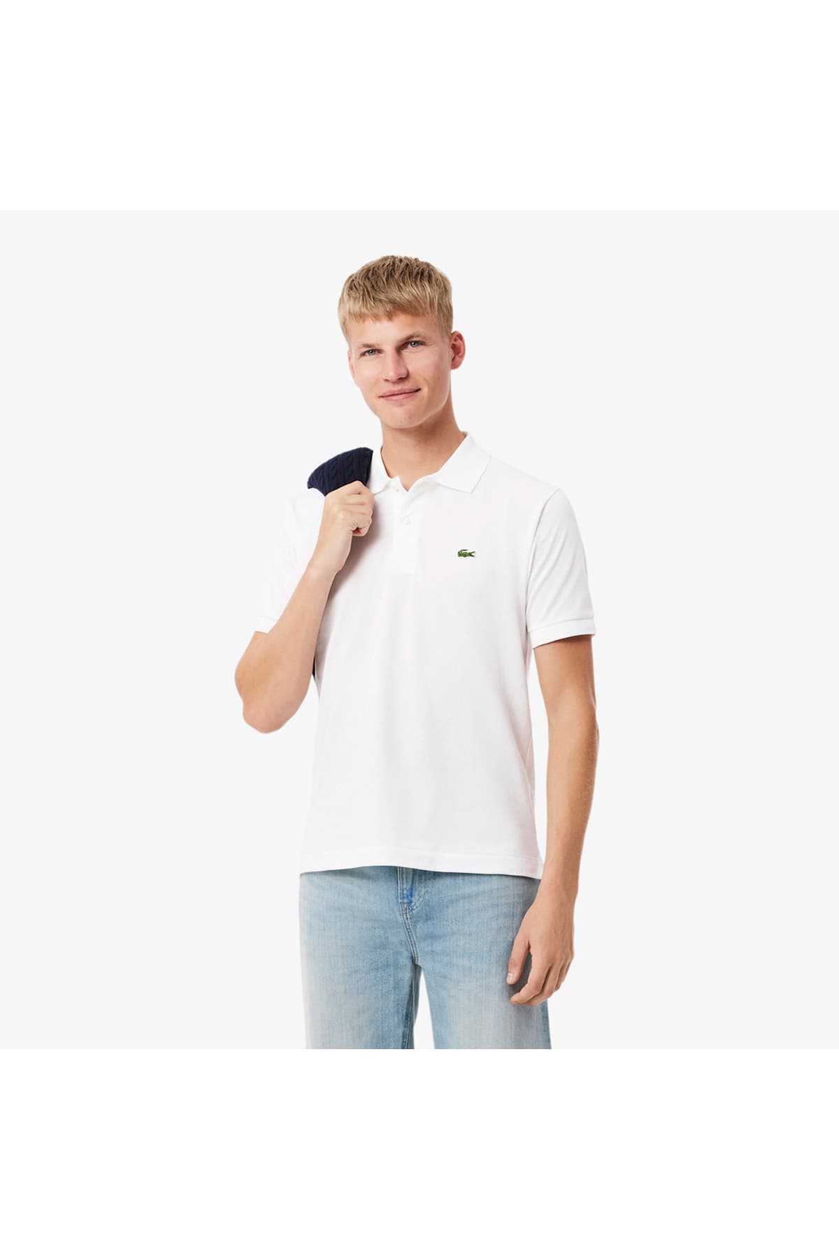 پولو شرت مردانه Lacoste فیت کلاسیک سفید مدل L.12.12 پولو شرت مردانه Lacoste فیت کلاسیک سفید مدل L.12.12