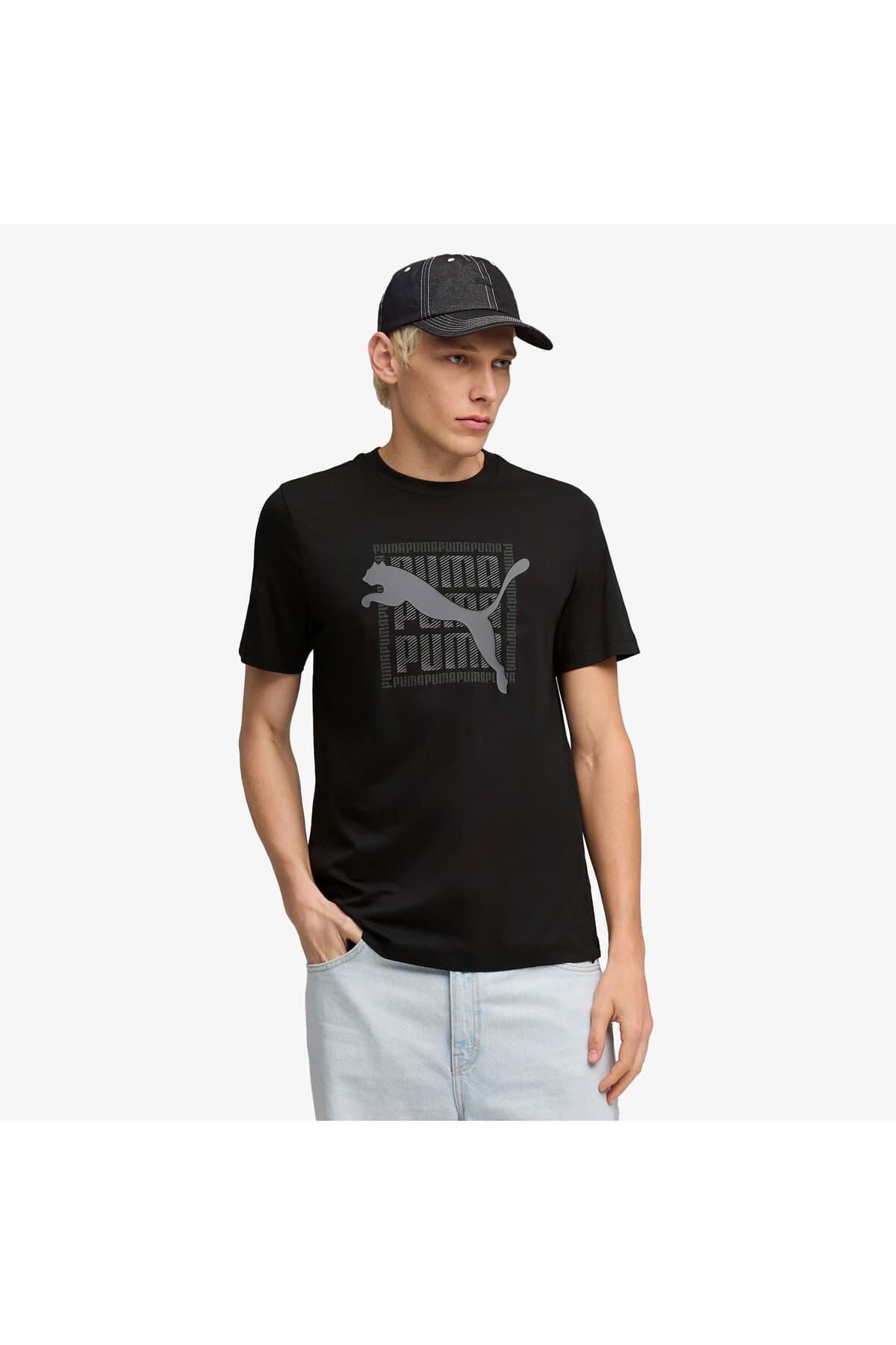 تیشرت مردانه Puma گرافیک مشکی تیشرت مردانه Puma گرافیک مشکی