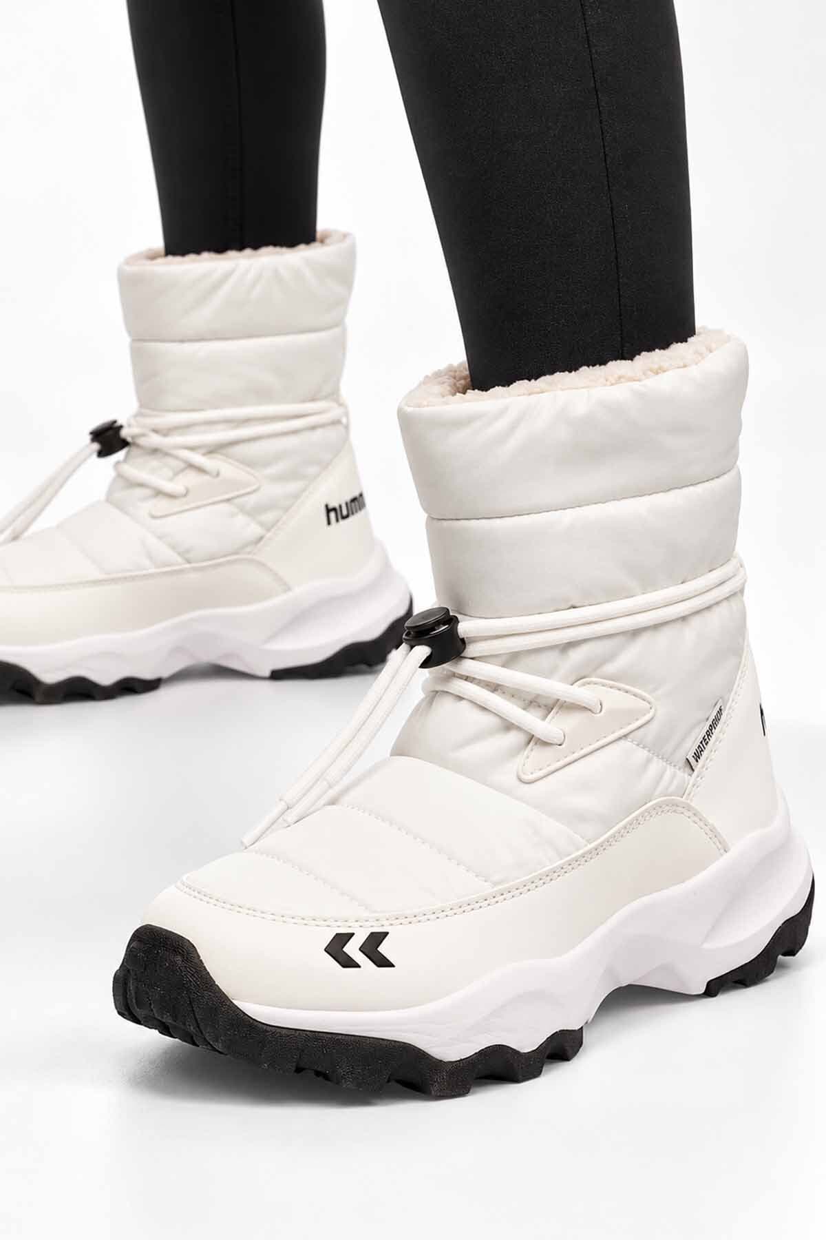 بوت زنانه hummel سفید ضد آب زمستانی با آستر خز Outdoor بوت زنانه hummel سفید ضد آب زمستانی با آستر خز Outdoor