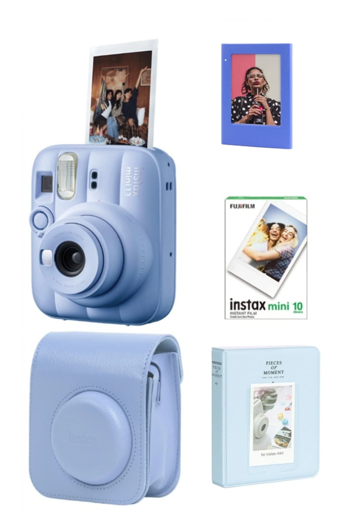 دوربین Fujifilm Instax Mini 13 با کیف، فیلم ۱۰تایی، آلبوم ۶۴تایی، قاب مغناطیسی دوربین Fujifilm Instax Mini 13 با کیف، فیلم ۱۰تایی، آلبوم ۶۴تایی، قاب مغناطیسی