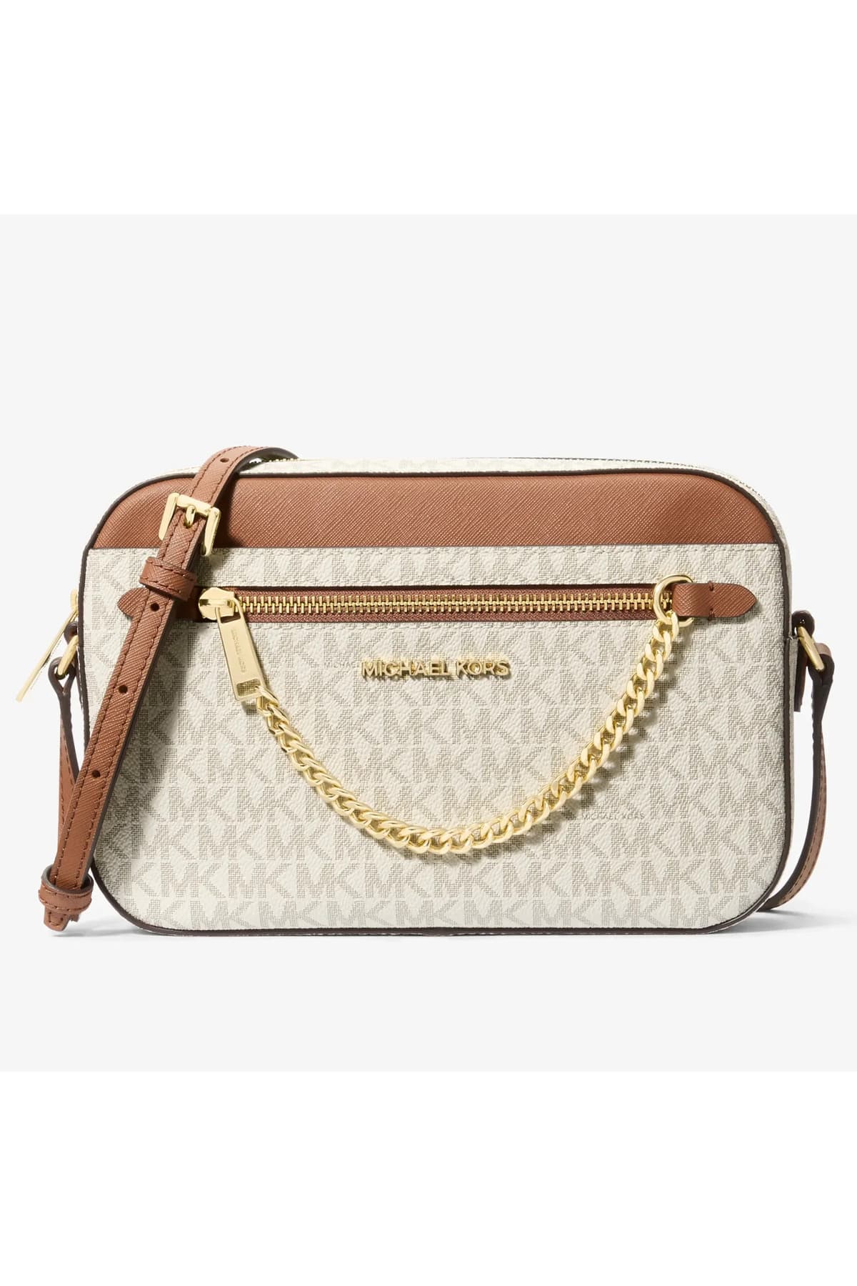 کیف دوشی زنانه Michael Kors لوگودار Jet Set مدل 35S1GTTC9B کیف دوشی زنانه Michael Kors لوگودار Jet Set مدل 35S1GTTC9B