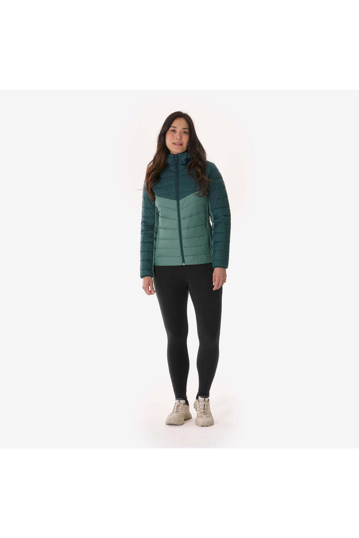 کاپشن پفی زنانه Decathlon Quechua Outdoor سبز مدل MH500 -6° کاپشن پفی زنانه Decathlon Quechua Outdoor سبز مدل MH500 -6°
