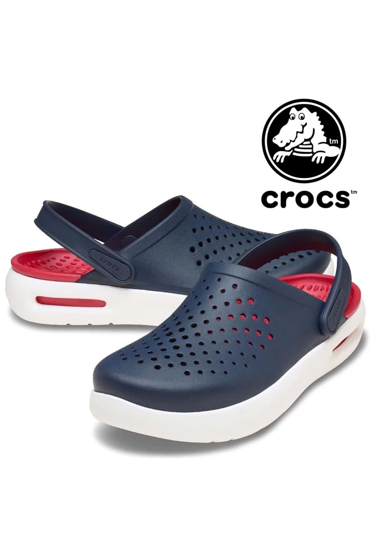دمپایی زنانه Crocs سرمهای مدل InMotion Clog 209964-410 دمپایی زنانه Crocs سرمهای مدل InMotion Clog 209964-410