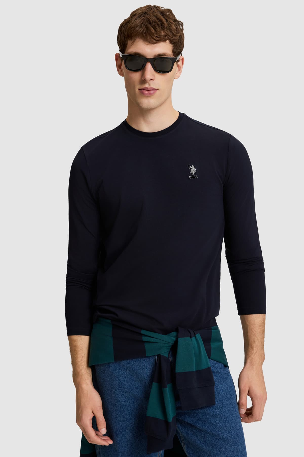 سوئیشرت مردانه U.S. Polo Assn. سرمهای یقه گرد اسلیم فیت مدل 50329385-VR033 سوئیشرت مردانه U.S. Polo Assn. سرمهای یقه گرد اسلیم فیت مدل 50329385-VR033