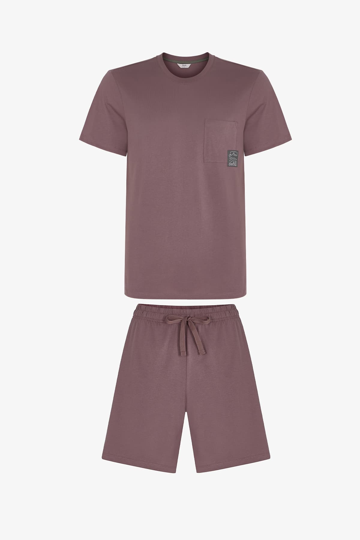 ست پیژامه مردانه Penti آستین کوتاه شورت قهوهای Woodland Earth ست پیژامه مردانه Penti آستین کوتاه شورت قهوهای Woodland Earth