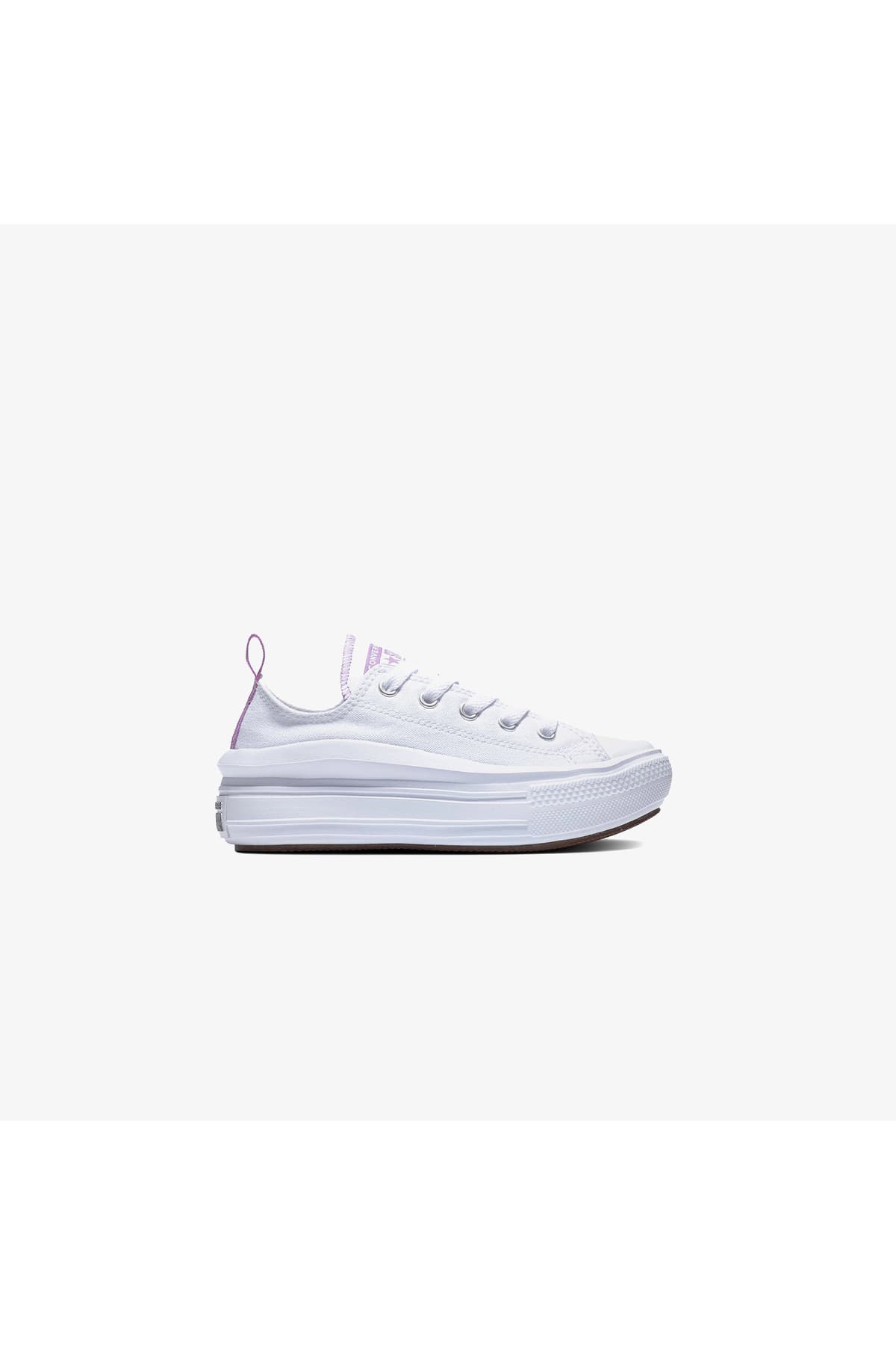 کفش اسنیکر بچگانه Converse کانواس پلتفرم سفید Chuck Taylor All Star Move کفش اسنیکر بچگانه Converse کانواس پلتفرم سفید Chuck Taylor All Star Move