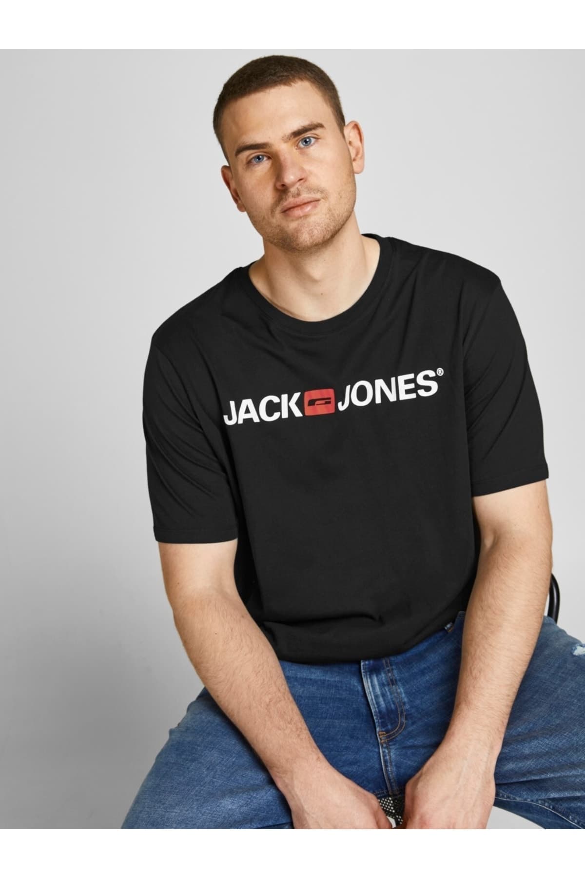 تیشرت سایز بزرگ Jack & Jones لوگودار سایزهای 2xl 3xl 4xl مدل 12184987 تیشرت سایز بزرگ Jack & Jones لوگودار سایزهای 2xl 3xl 4xl مدل 12184987