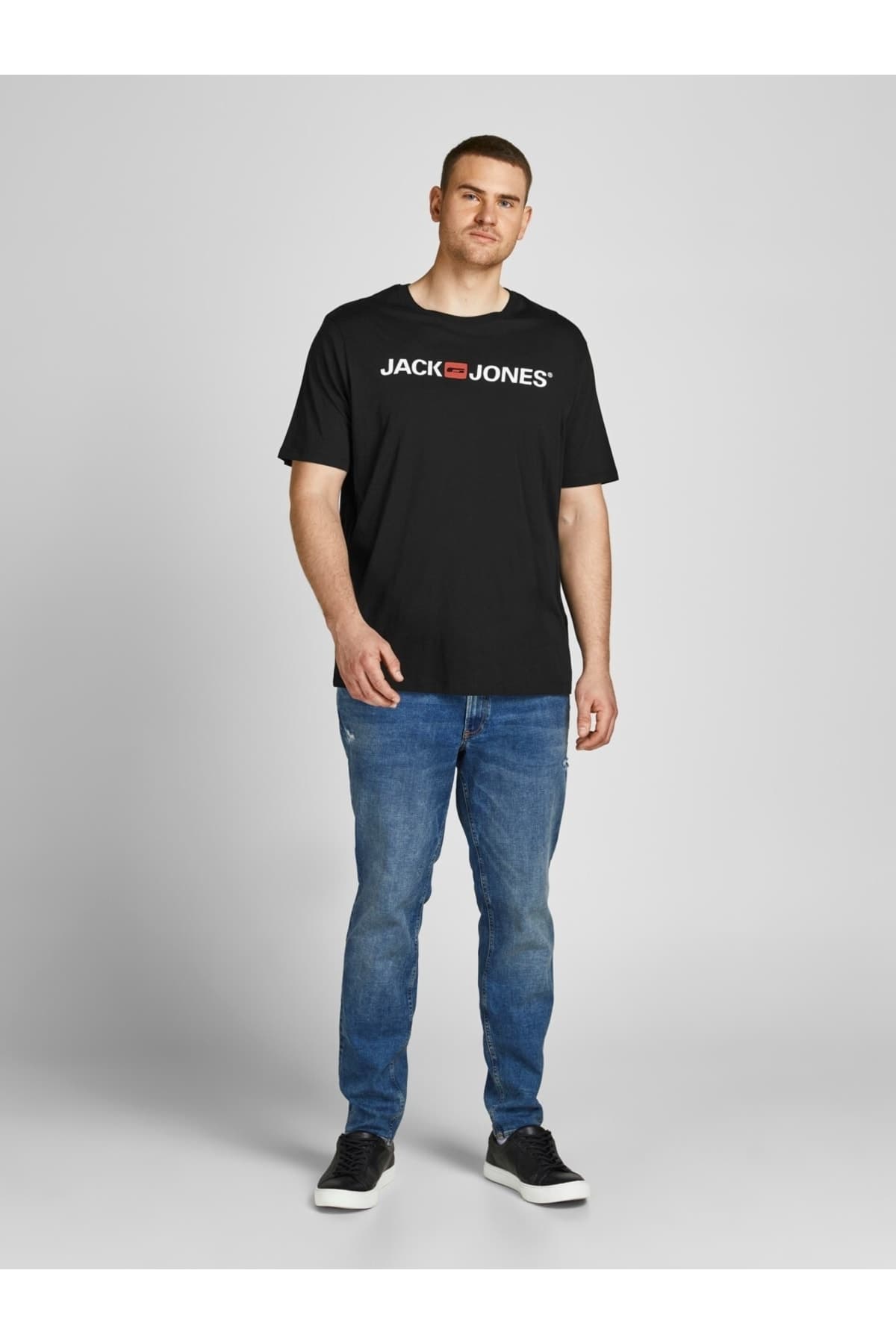تیشرت سایز بزرگ Jack & Jones لوگودار سایزهای 2xl 3xl 4xl مدل 12184987 تیشرت سایز بزرگ Jack & Jones لوگودار سایزهای 2xl 3xl 4xl مدل 12184987