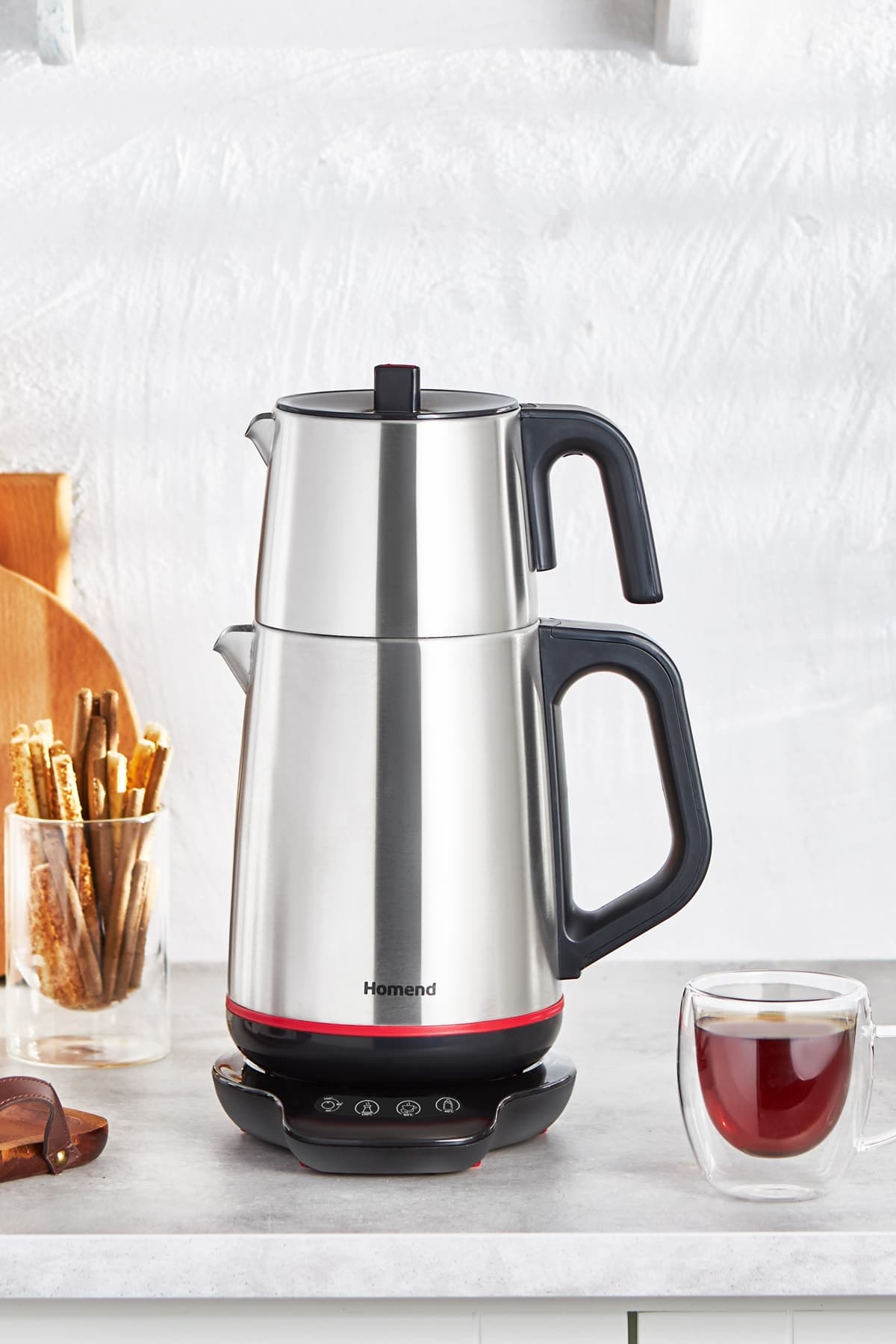 چایساز گویا HOMEND Royaltea استیل ضدزنگ مشکی 1800 W مدل 1708H چایساز گویا HOMEND Royaltea استیل ضدزنگ مشکی 1800 W مدل 1708H