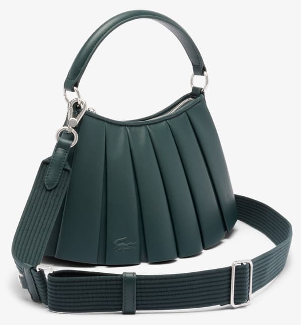 کیف دوشی زنانه Lacoste کوچک چرمی سبز تیره Lenglen کیف دوشی زنانه Lacoste کوچک چرمی سبز تیره Lenglen