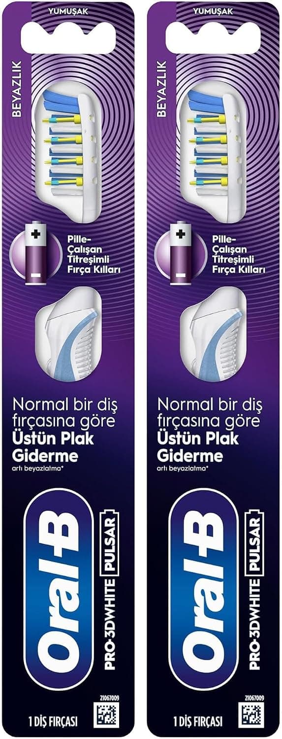 مسواک باتریدار Oral-B Pro-3DWhite Pulsar با برس متوسط مسواک باتریدار Oral-B Pro-3DWhite Pulsar با برس متوسط