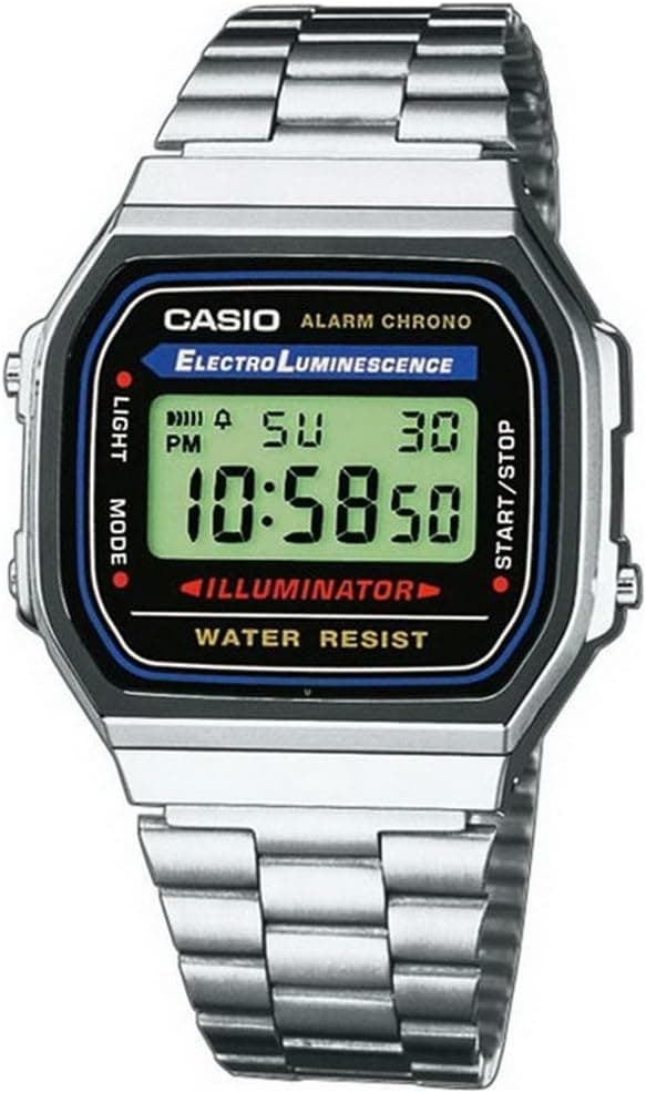 ساعت مچی یونیسکس Casio دیجیتال رترو خاکستری مدل A168WA-1WDF ساعت مچی یونیسکس Casio دیجیتال رترو خاکستری مدل A168WA-1WDF