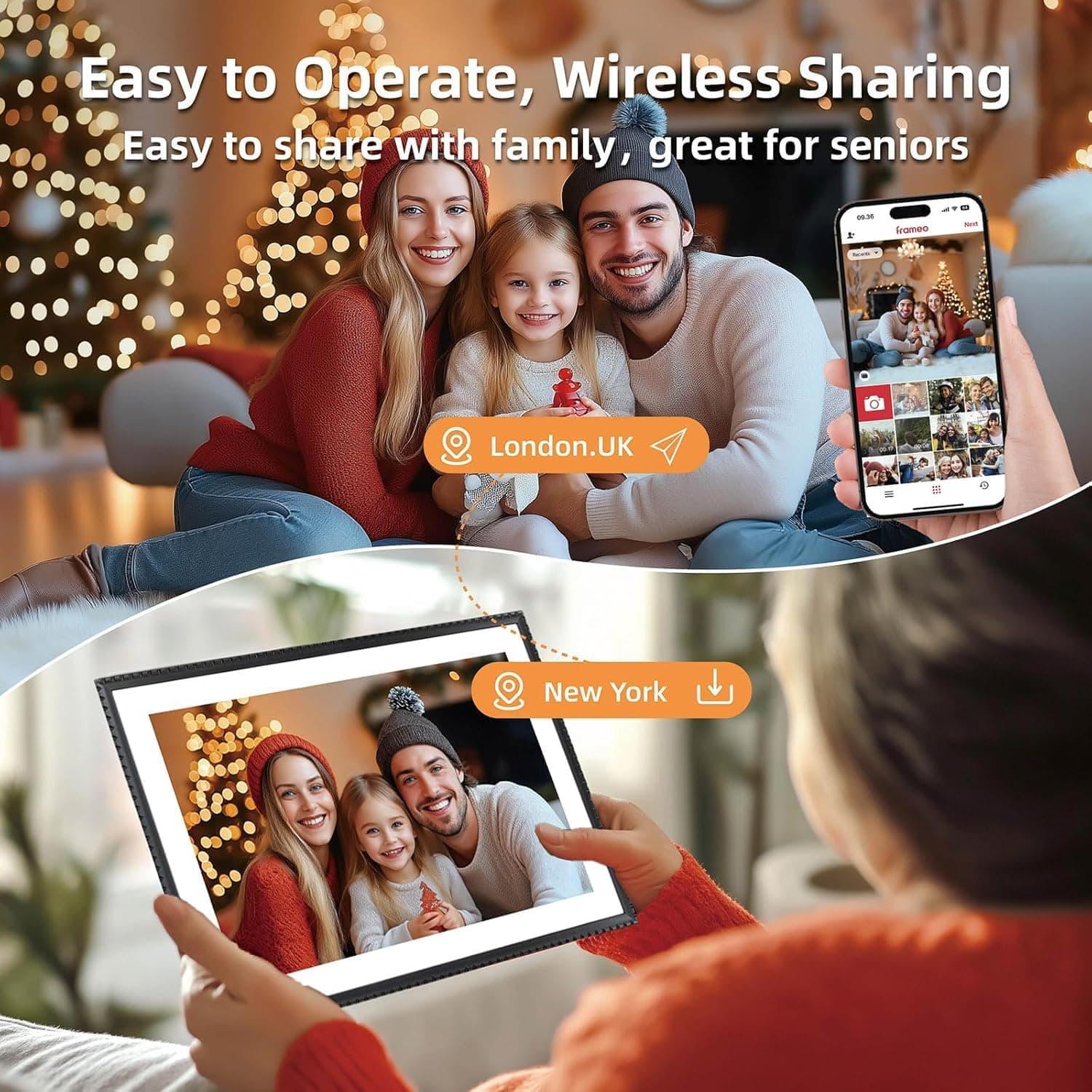 قاب عکس دیجیتال OuuOee وایفای 10.1 اینچ 32GB صفحه لمسی IPS قاب عکس دیجیتال OuuOee وایفای 10.1 اینچ 32GB صفحه لمسی IPS