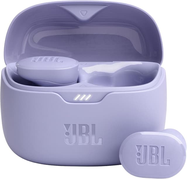 ایرباد بیسیم JBL Tune Buds با کاهش نویز، Bluetooth 5.3، شارژدهی تا 48 ساعت، شارژ سریع، صدای JBL Pure Bass، بنفش ایرباد بیسیم JBL Tune Buds با کاهش نویز، Bluetooth 5.3، شارژدهی تا 48 ساعت، شارژ سریع، صدای JBL Pure Bass، بنفش