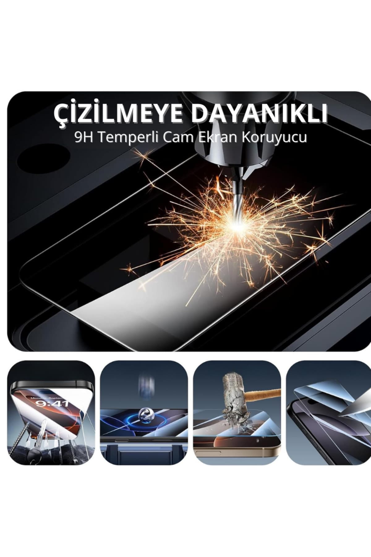 محافظ صفحهنمایش EVAX سازگار با iPhone 17 Pro Max شیشهای 9H بسته 3 عددی محافظ صفحهنمایش EVAX سازگار با iPhone 17 Pro Max شیشهای 9H بسته 3 عددی