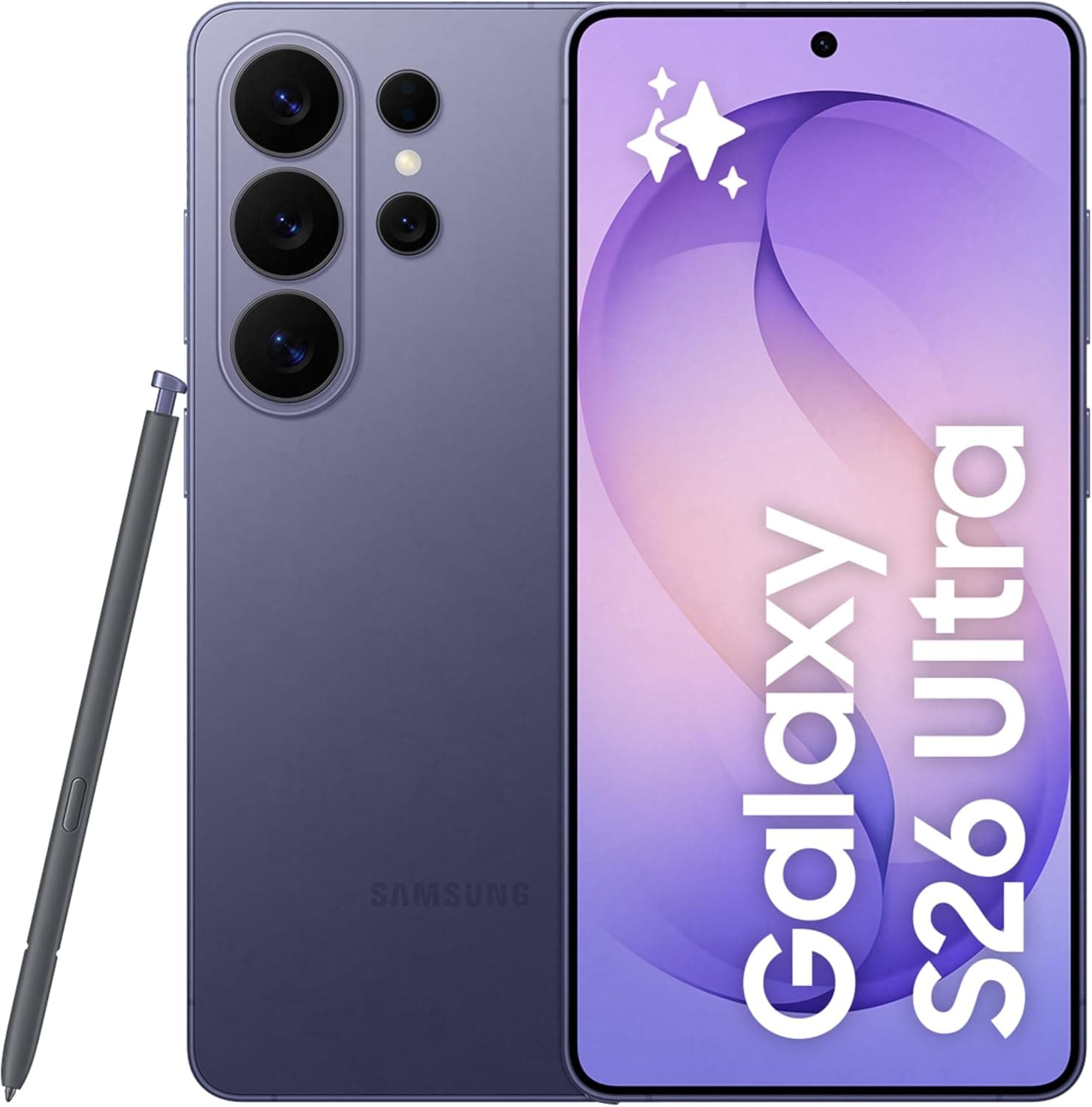 گوشی هوشمند Samsung Galaxy S26 Ultra بنفش کبالت، 512GB، 12GB رم، AP سفارشی، نمایشگر حریم خصوصی داخلی، Photo Assist، دوربین 200MP، باتری 5000mAh گوشی هوشمند Samsung Galaxy S26 Ultra بنفش کبالت، 512GB، 12GB رم، AP سفارشی، نمایشگر حریم خصوصی داخلی، Photo Assist، دوربین 200MP، باتری 5000mAh