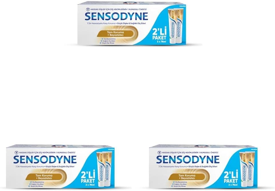 خمیردندان محافظت کامل و سفیدکننده Sensodyne 75 Ml 1+1 خمیردندان محافظت کامل و سفیدکننده Sensodyne 75 Ml 1+1
