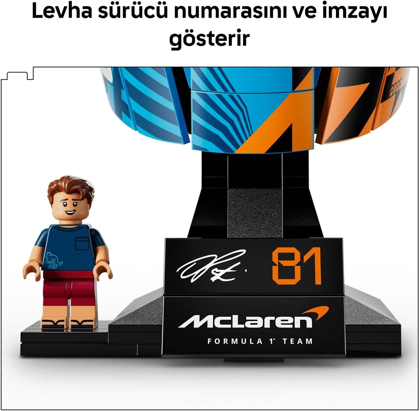 لگو Editions McLaren Mastercard F1 Team کلاه ایمنی Oscar Piastri مدل 43017 لگو Editions McLaren Mastercard F1 Team کلاه ایمنی Oscar Piastri مدل 43017